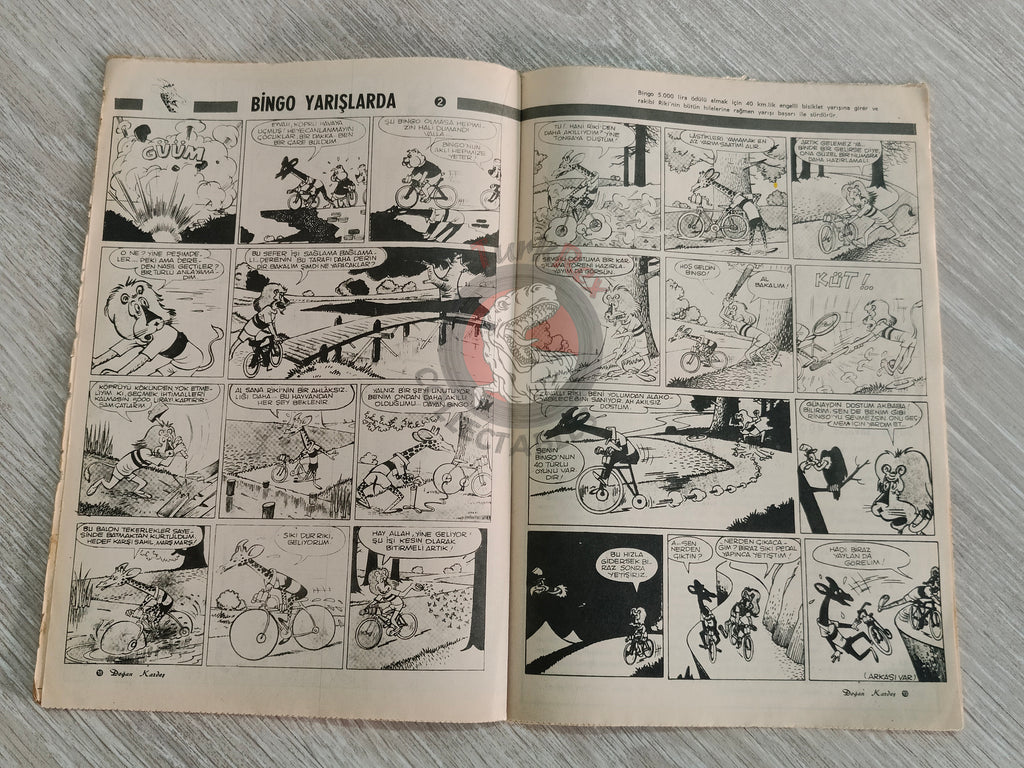 Doğan Kardeş 1971 Magazine #36 Turkish Comic Turkey Sinbad the Sailor Alice In Wonderland