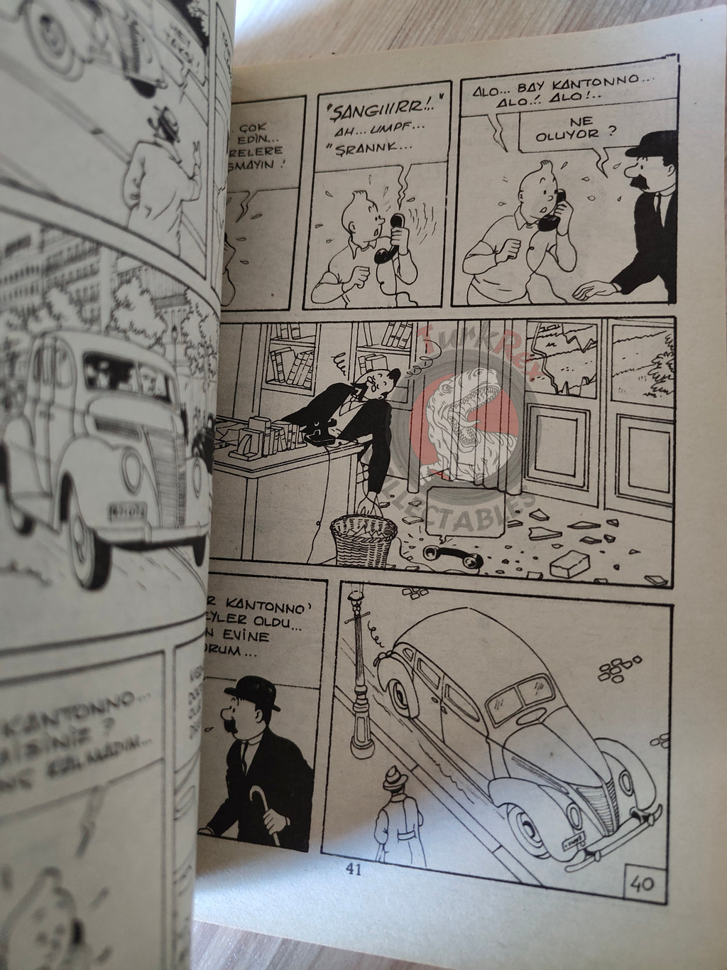 Tintin – The Seven Crystal Balls mid 1980s Turkish Edition Comic Turkey 1