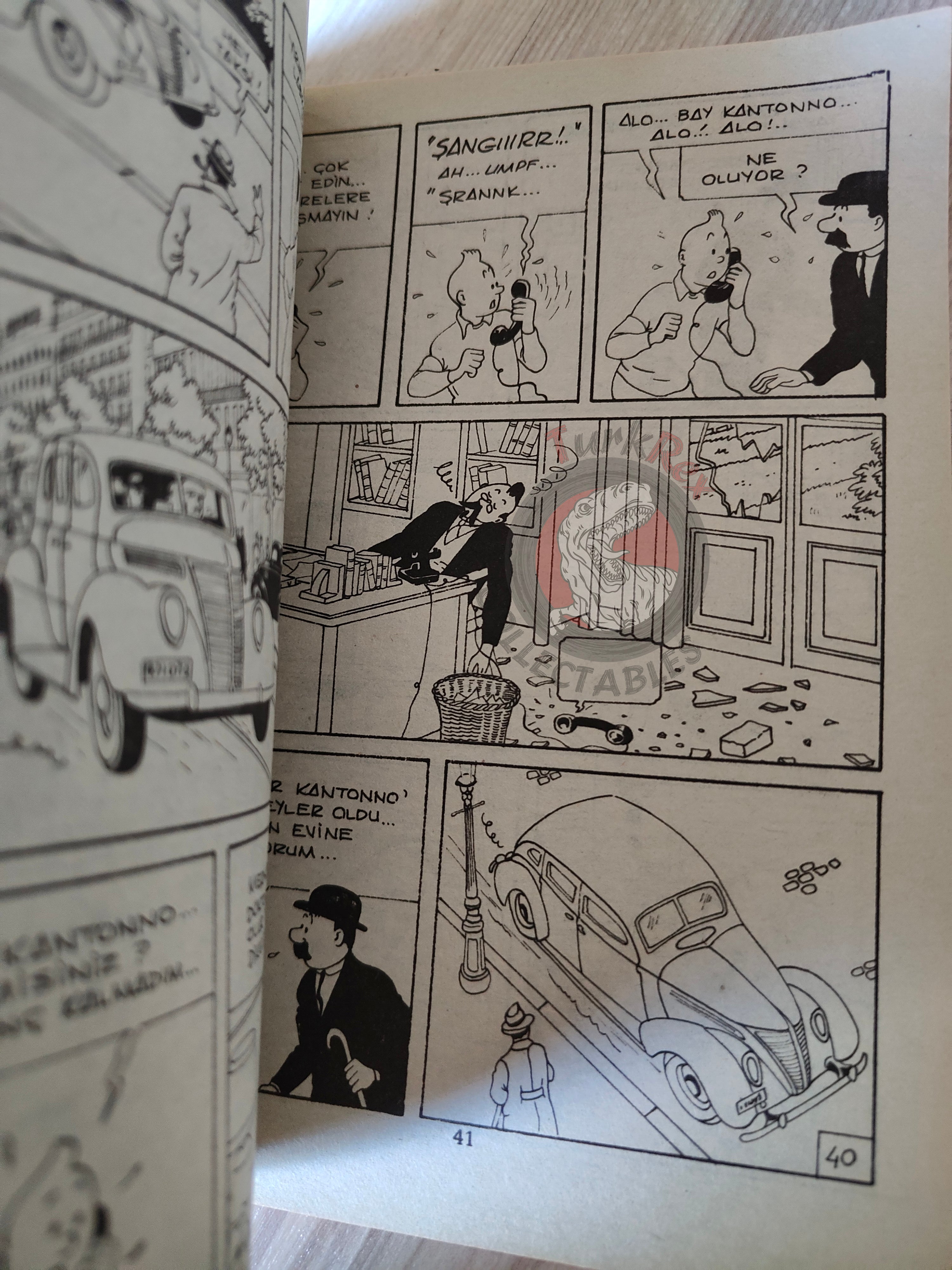 Tintin – The Seven Crystal Balls mid 1980s Turkish Edition Comic Turkey 1