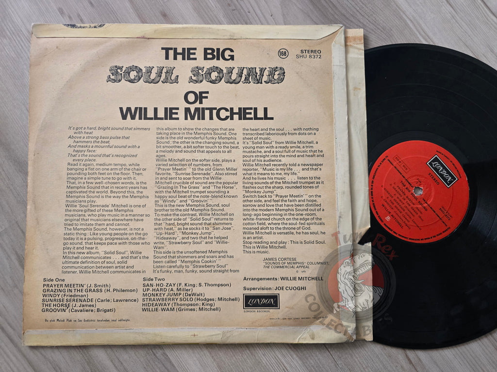 Willie Mitchell – Solid Soul (The Big Soul Sound) Turkish Pressing Vinyl Turkey Edition