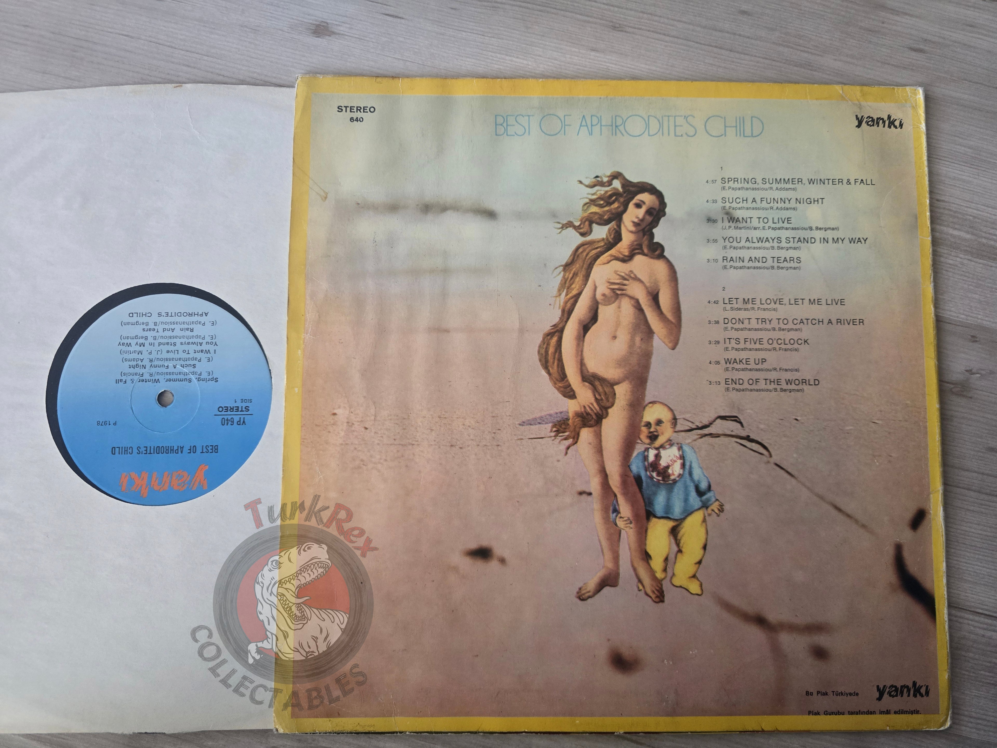 Aphrodite's Child – Best Of Aphrodite's Child Turkish Pressing Vinyl Turkey Edition