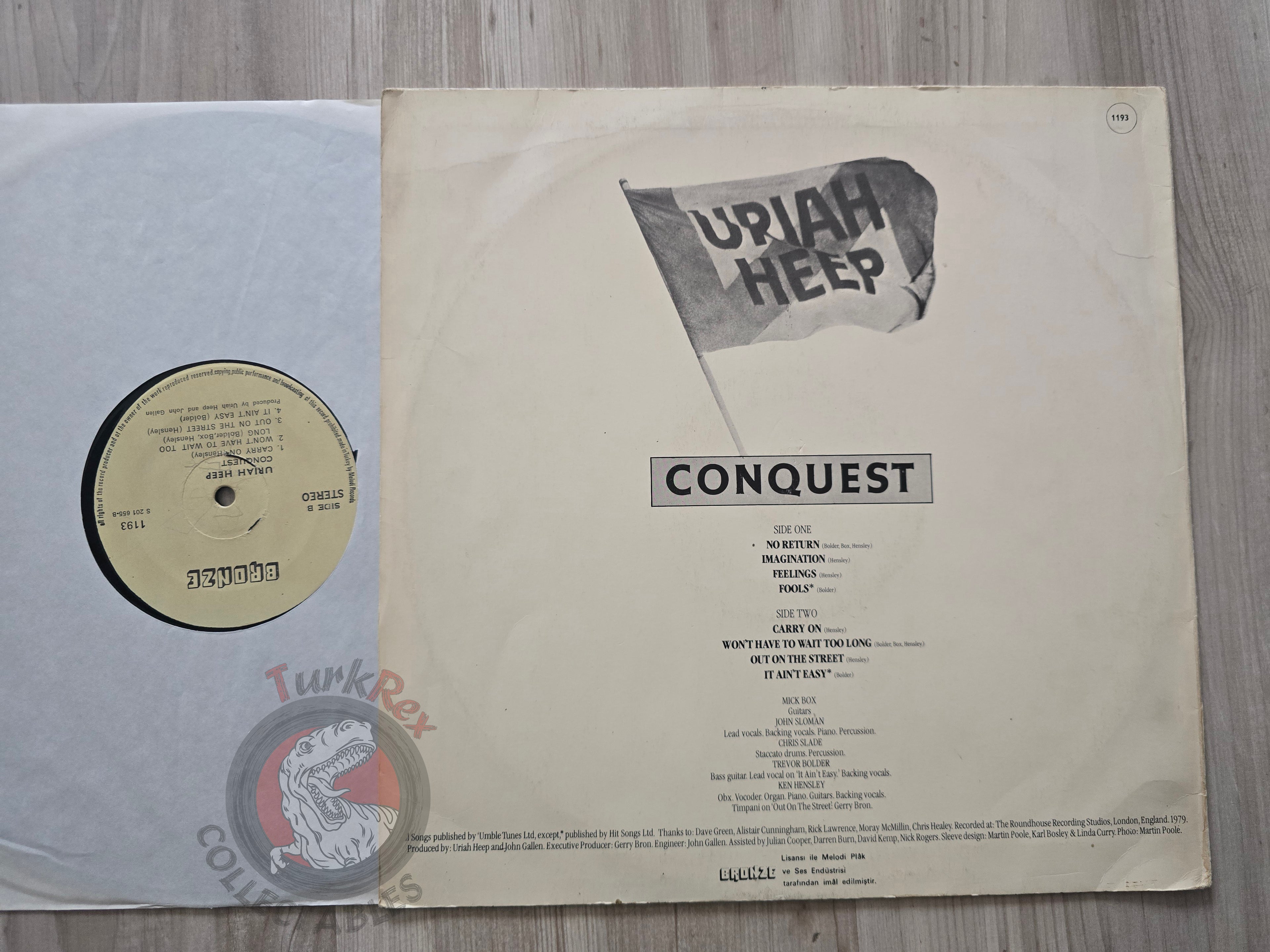 Uriah Heep – Conquest Turkish Pressing Vinyl Turkey Edition