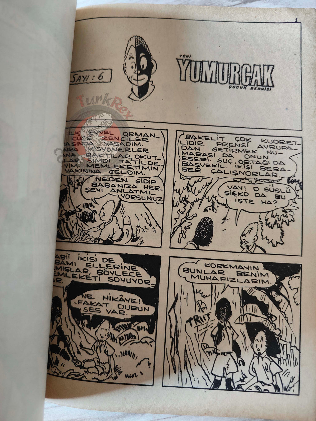 Blondin et Cirage - Le nègre blanc 1970 Turkish Comic Turkey Jijé Yumurcak Mag #2