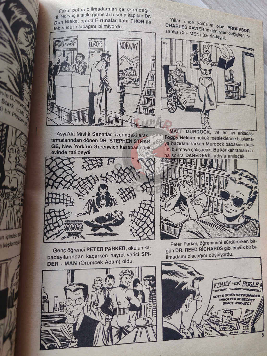 Çizgi Roman Koleksiyon Dergisi #1 Marvel Promo Issue Turkish Comic Turkey 1988