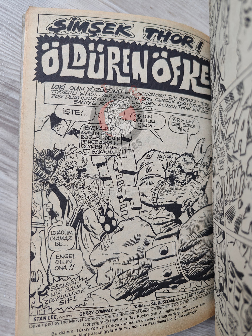 Thor #4 1985 Turkish Comic Turkey The Mighty Thor #193–196 Silver Surfer