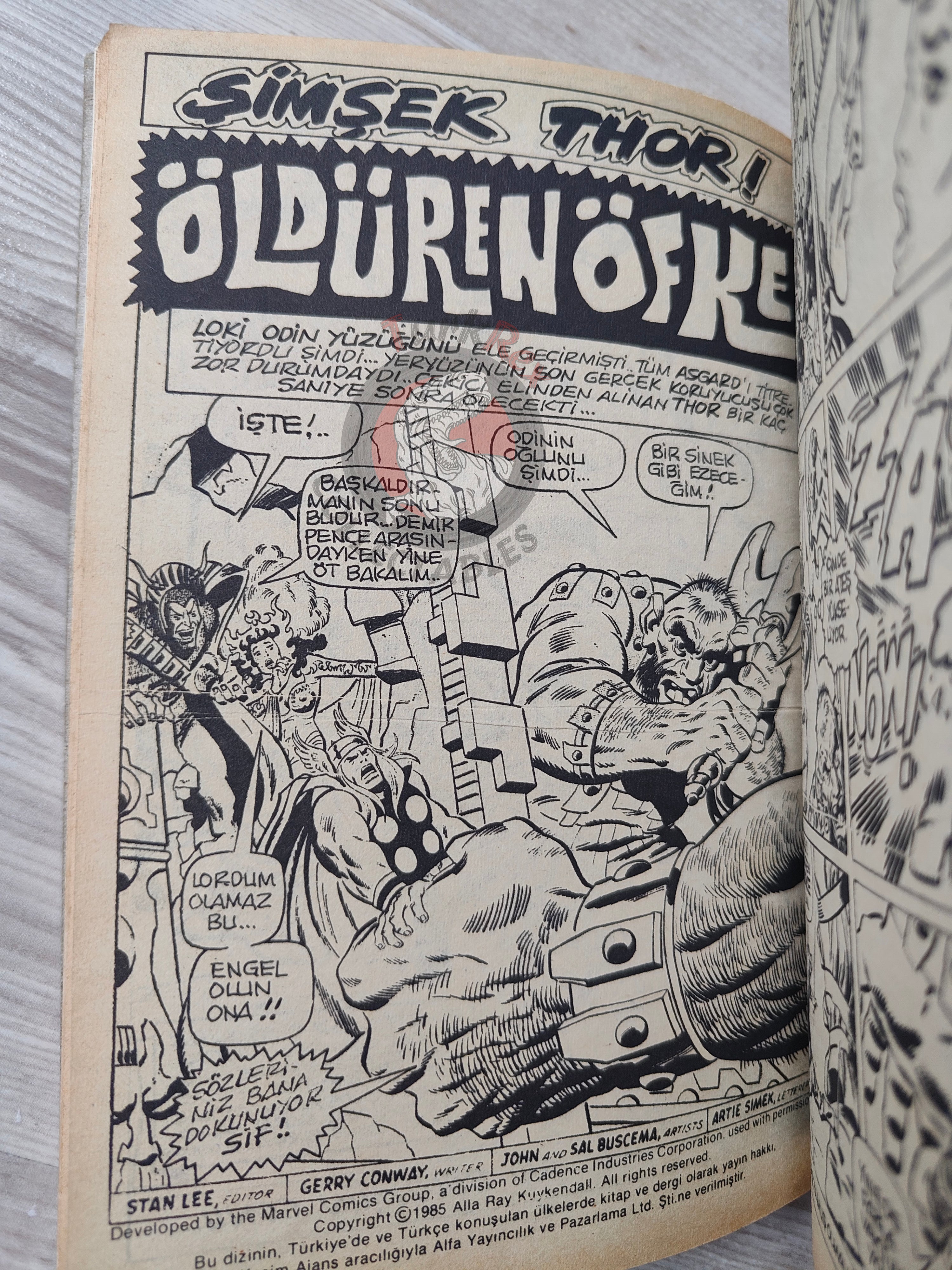 Thor #4 1985 Turkish Comic Turkey The Mighty Thor #193–196 Silver Surfer