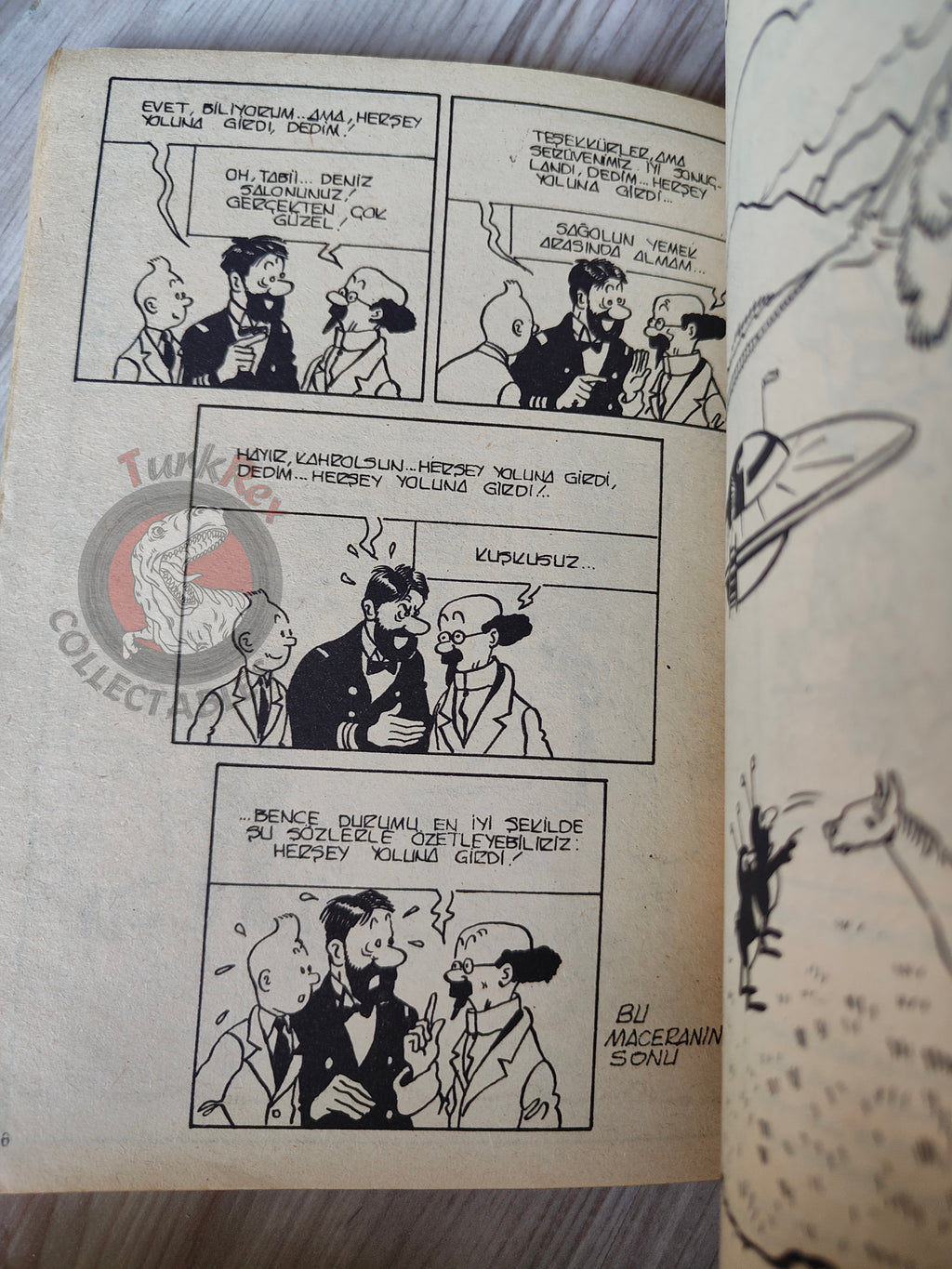 Tintin –  Red Rackham's Treasure mid 1980s Turkish Edition Comic Turkey 1