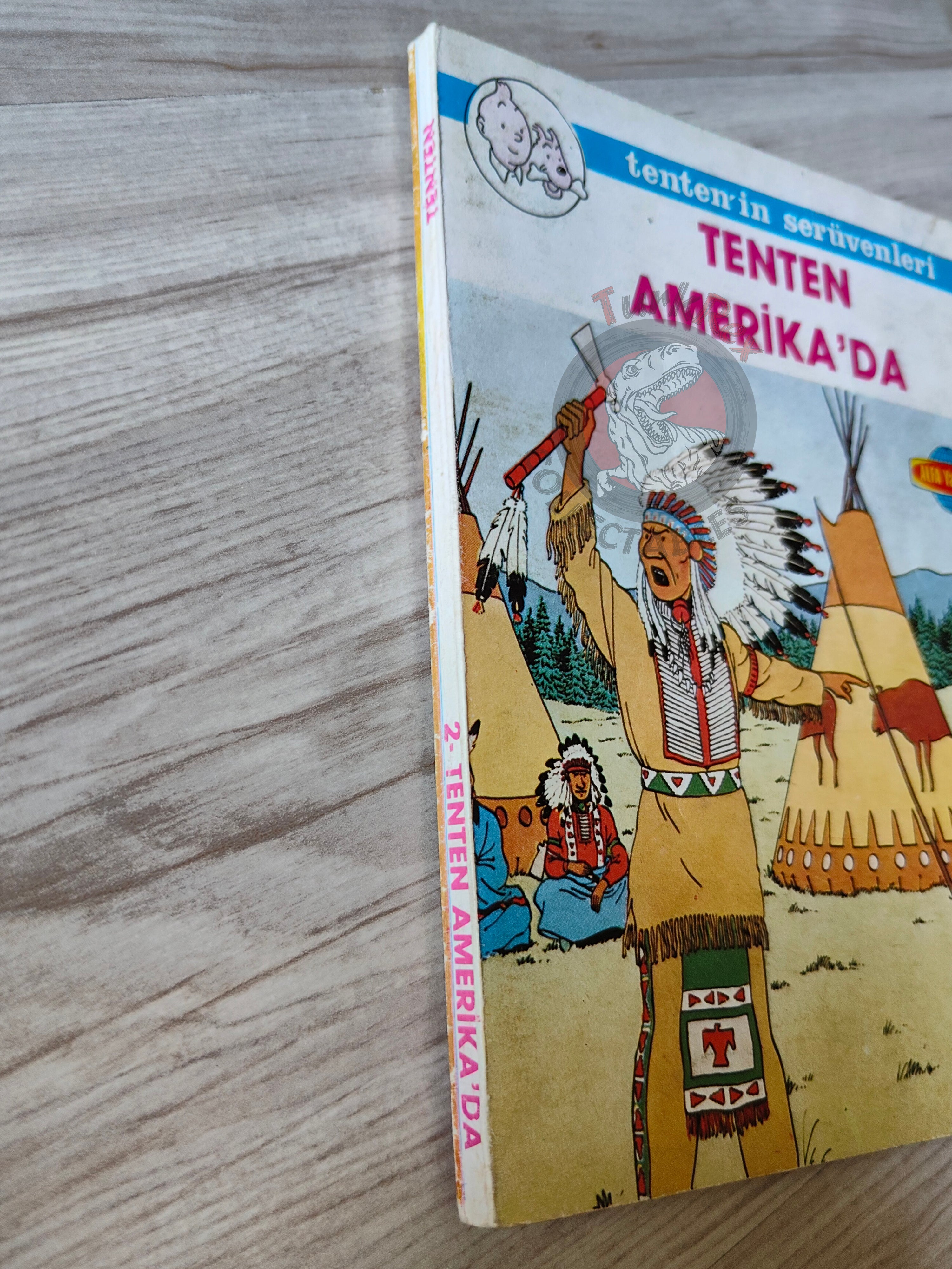 Tintin – Tintin in America mid 1980s Turkish Edition Comic Turkey 2