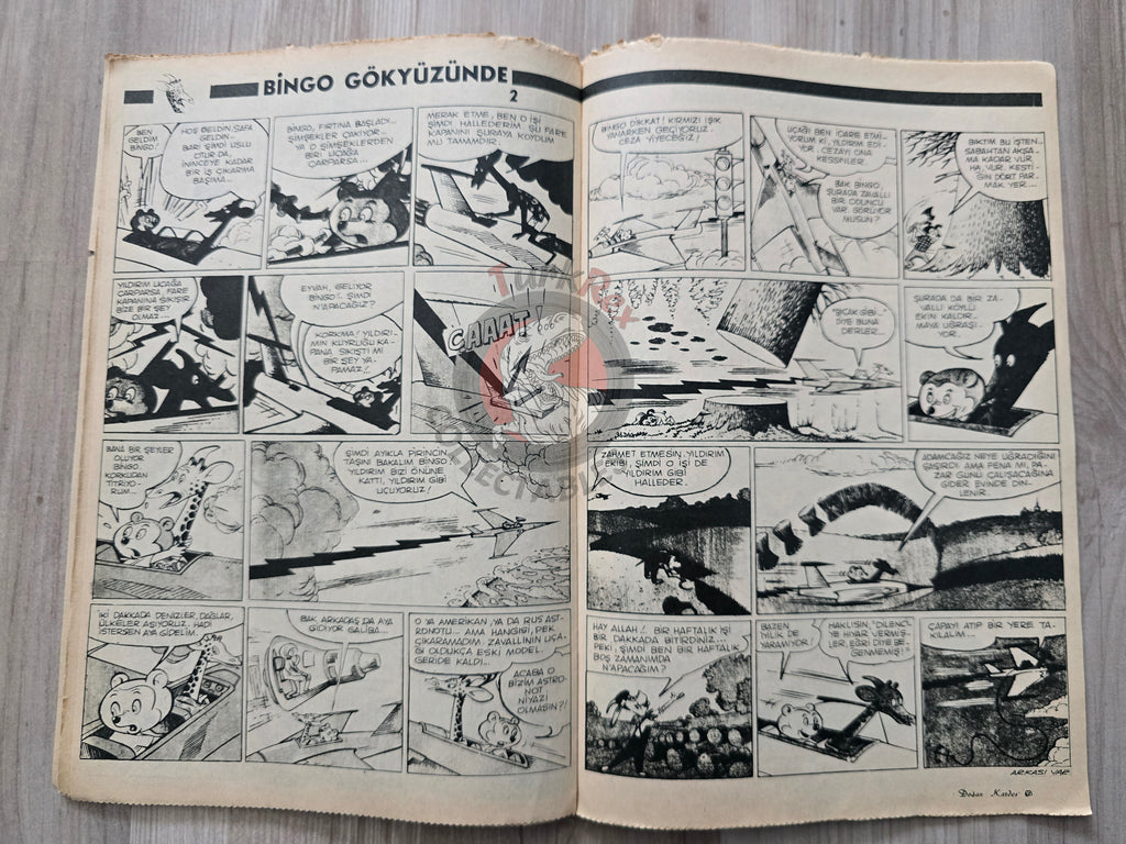 Doğan Kardeş 1971 Magazine #33 Turkish Comic Turkey Sinbad the Sailor Alice In Wonderland