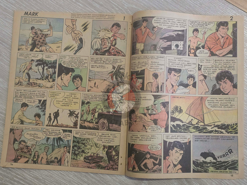 ZıpZıp #9 Dan Cooper 1964 Tintin Magazine Turkish Comic Turkey Ric Hochet Pom et Teddy
