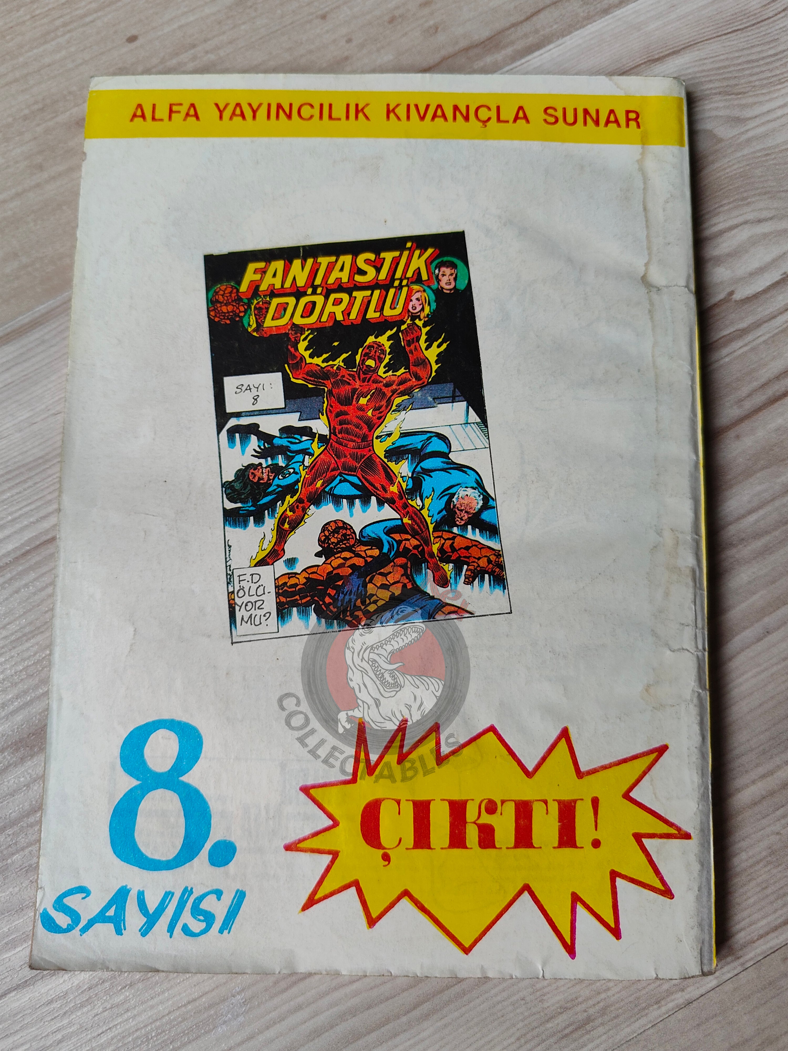 Captain America – Issue #8 1988 Turkish Comic Turkey #183 #184 #185 #186