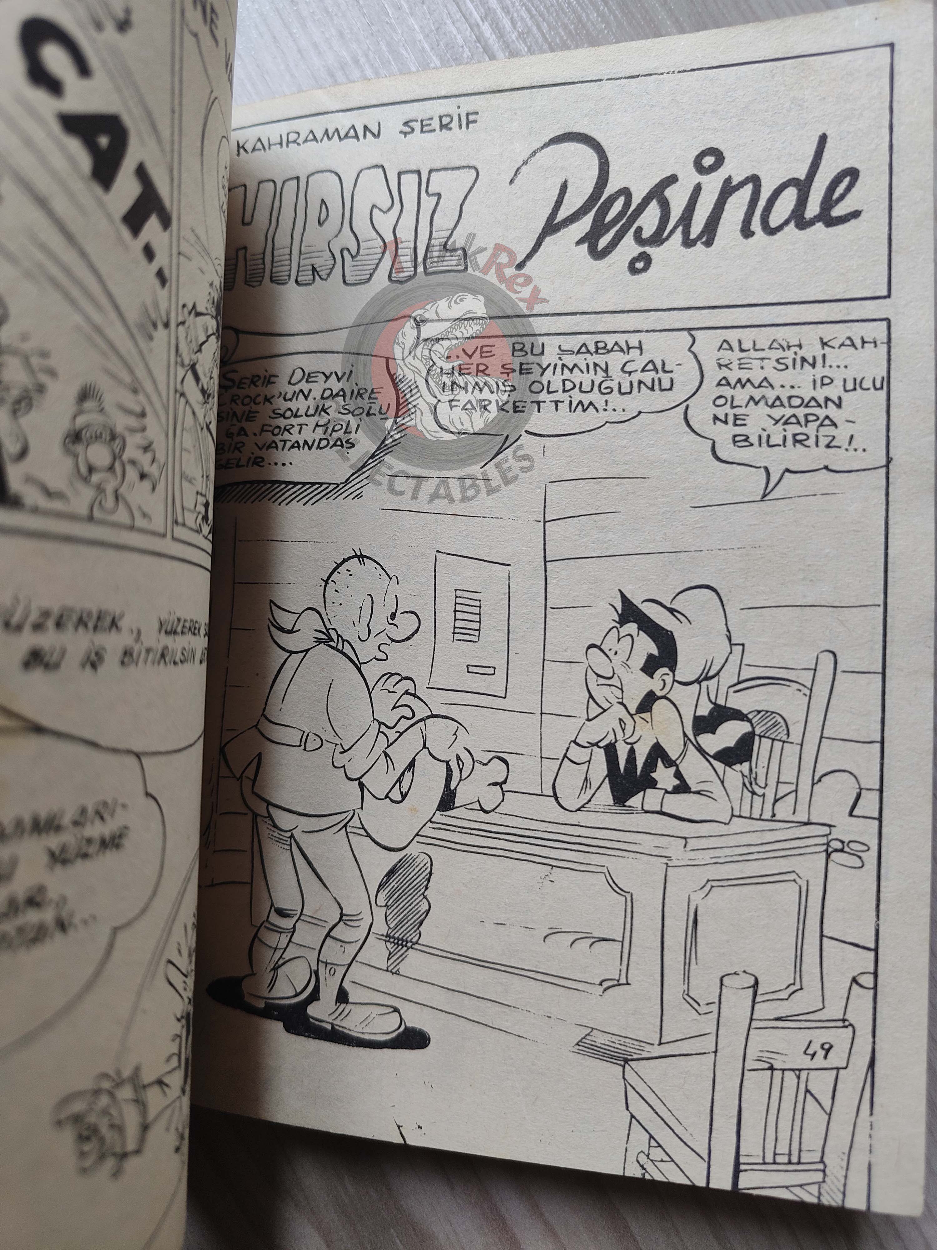 Lucky Luke #17 Contre Pat Poker 1973 Turkish Comic Turkey Le Vieux Nick