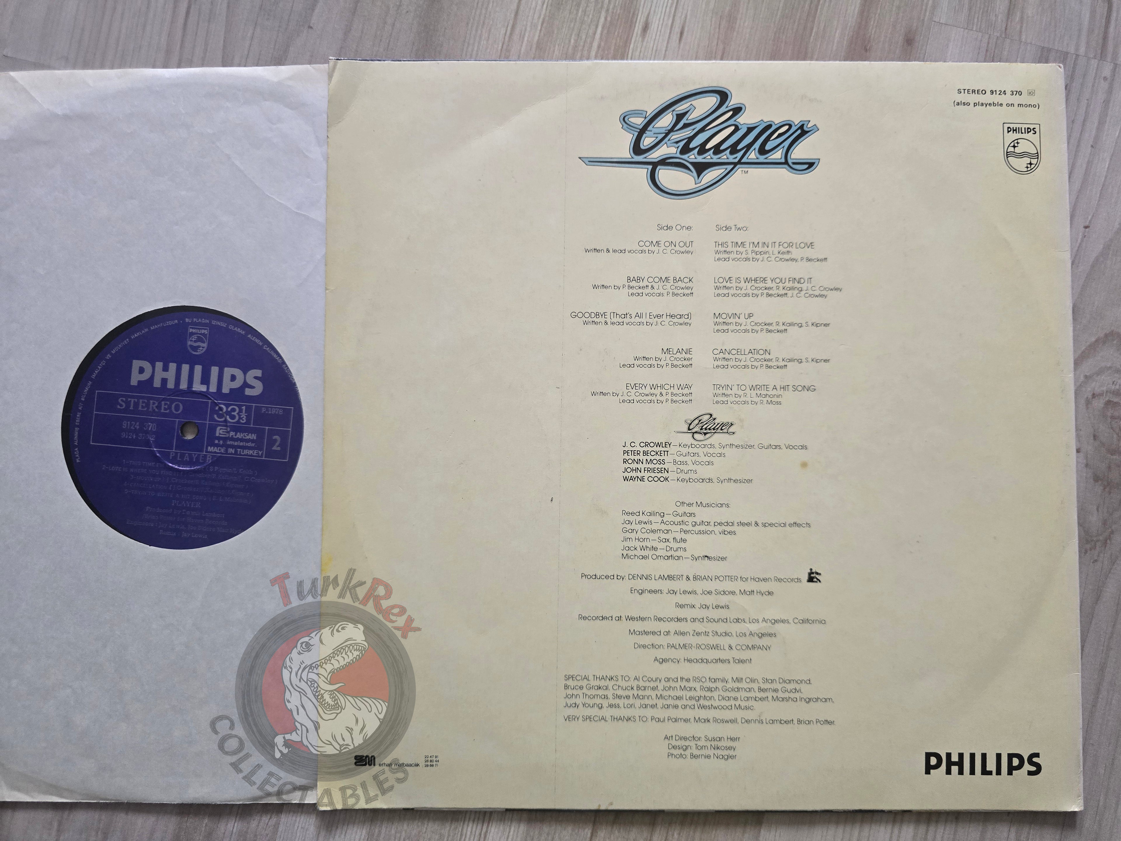 Player – Player Turkish Pressing Vinyl Turkey Edition
