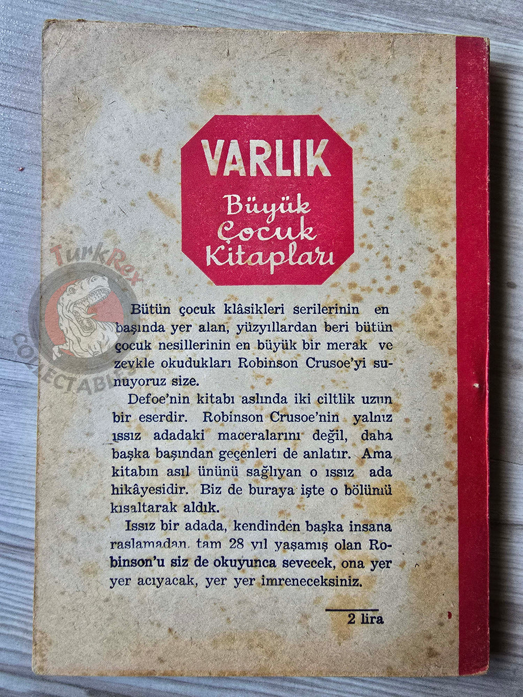 Daniel Defoe – Robinson Crusoe 1959 Turkish Book Turkey Illustrated