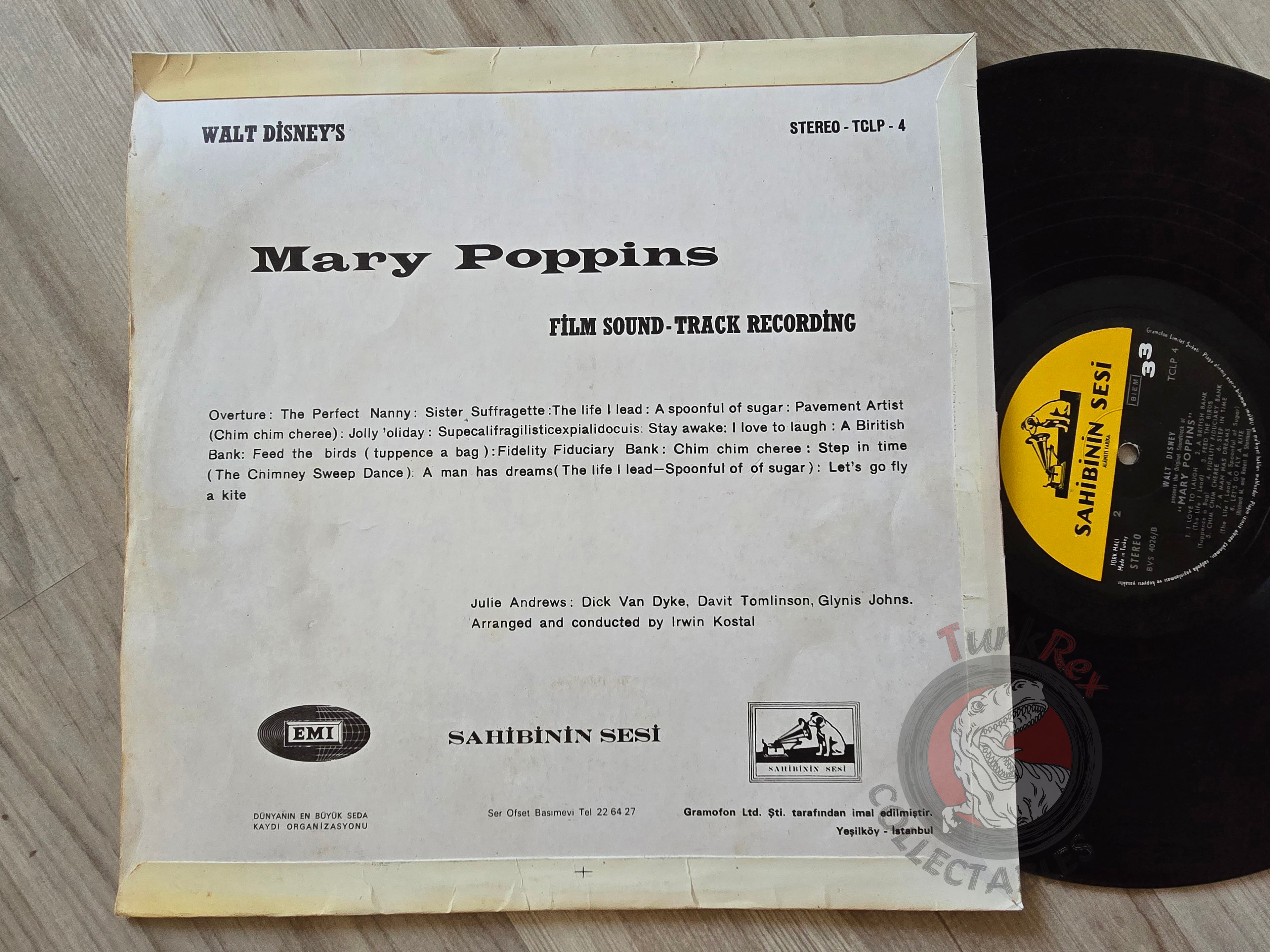 Mary Poppins: Original Cast Soundtrack  Turkish Pressing Vinyl Turkey Edition