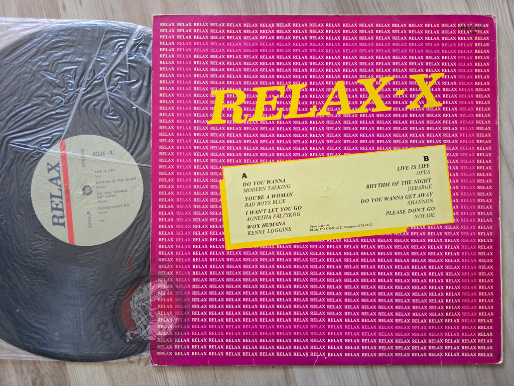 Various – Relax X Turkish Pressing Vinyl Turkey Edition