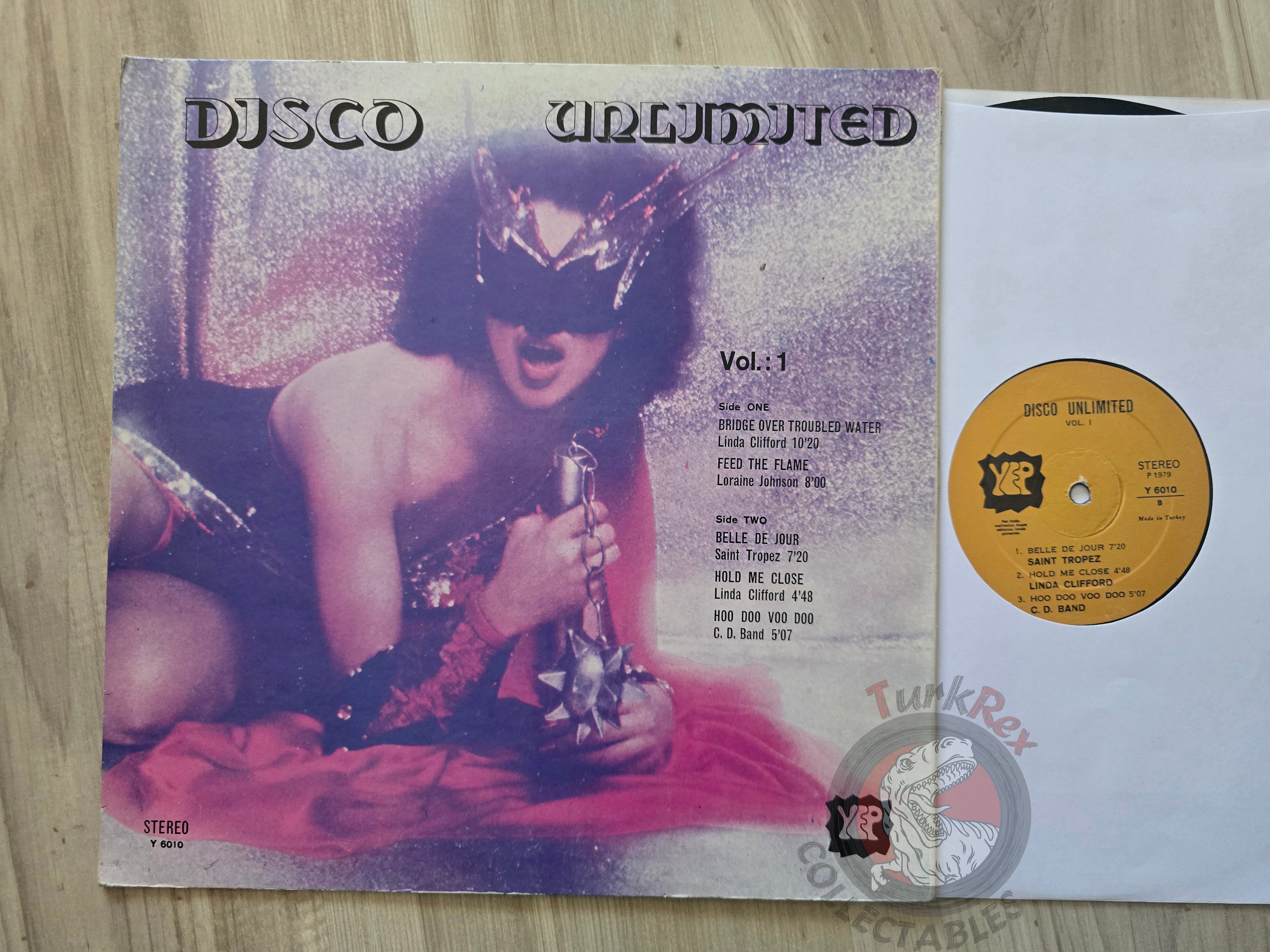 Various – Disco Unlimited Vol. 1 Turkish Pressing Vinyl Turkey Edition
