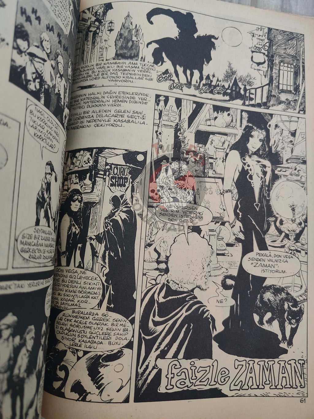 Korku October 1977 Turkish Comic Turkey Vampirella #62 Warren Creepy Eerie Frank Frazetta