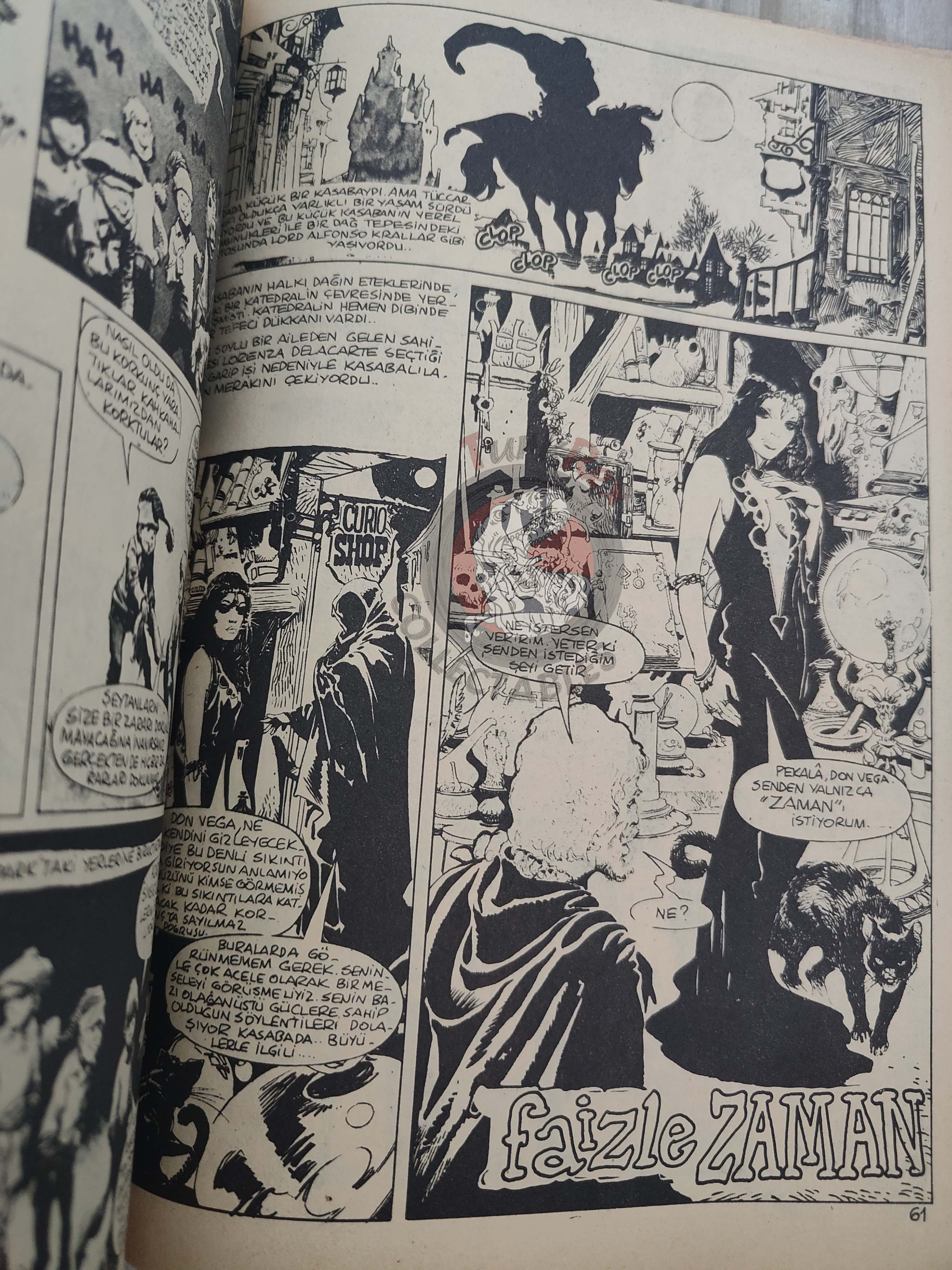 Korku October 1977 Turkish Comic Turkey Vampirella #62 Warren Creepy Eerie Frank Frazetta