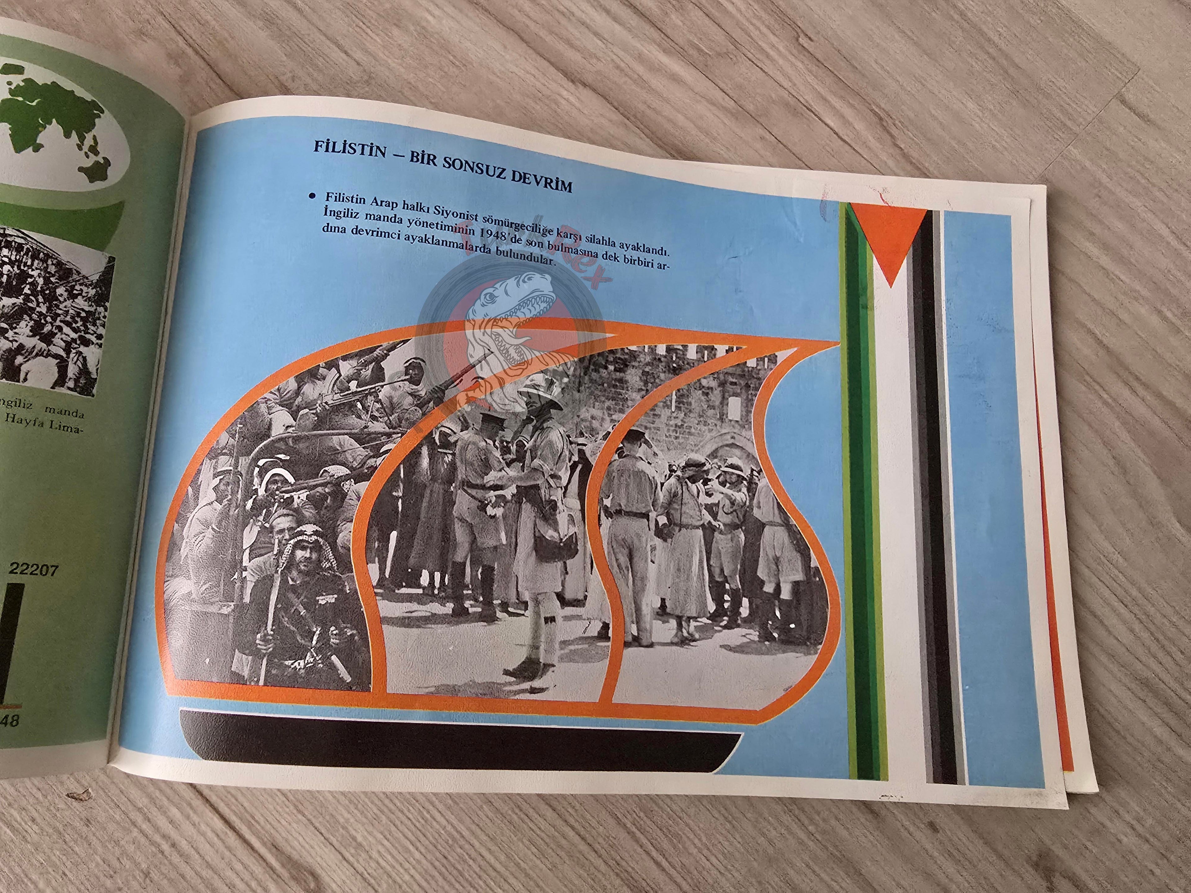 Illustrated Political History of Palestine 1980 PLO Propaganda Turkish Book Turkey