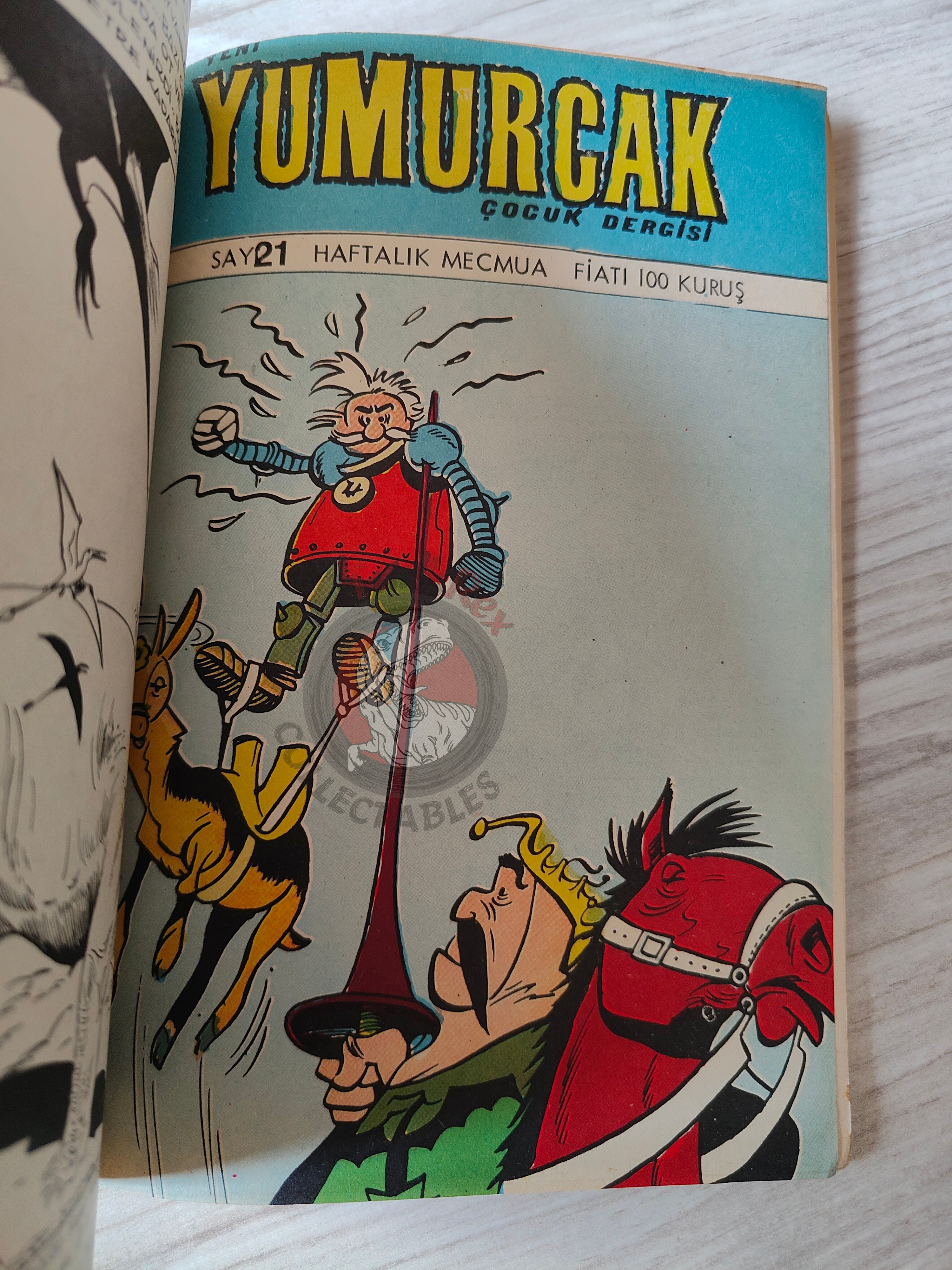 Belloy - Le Baron Maudit 1970 Turkish Comic Turkey Uderzo Yumurcak Mag #7