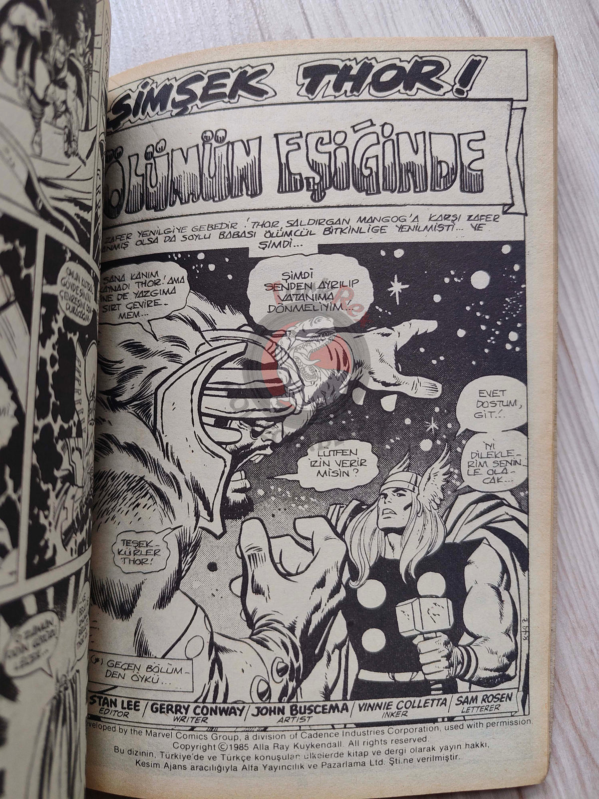Thor #5 1985 Turkish Comic Turkey The Mighty Thor #197–200 Ragnarok