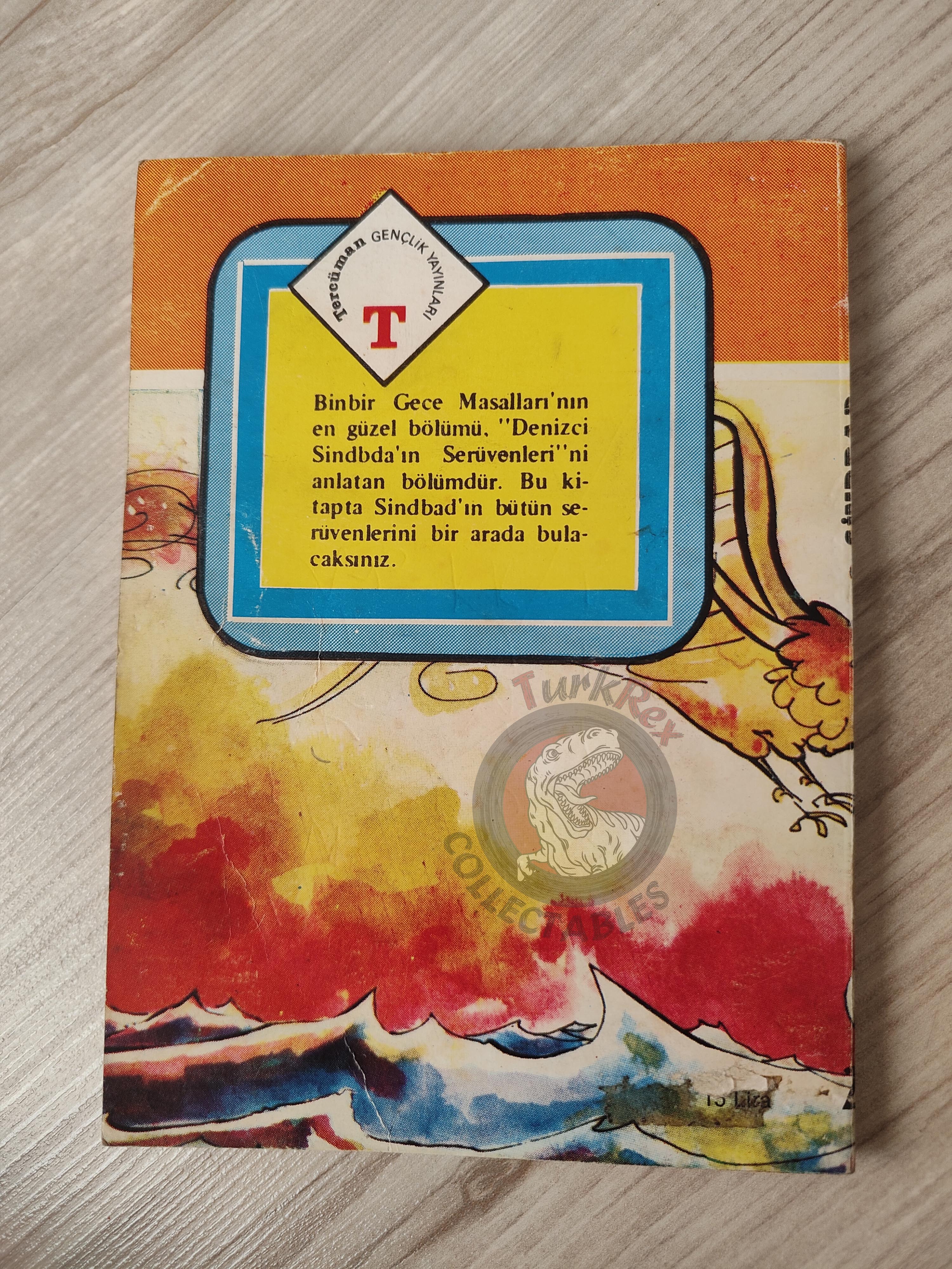 Sinbad the Sailor 1978 Turkish Book Turkey 1001 Nights Illustrated