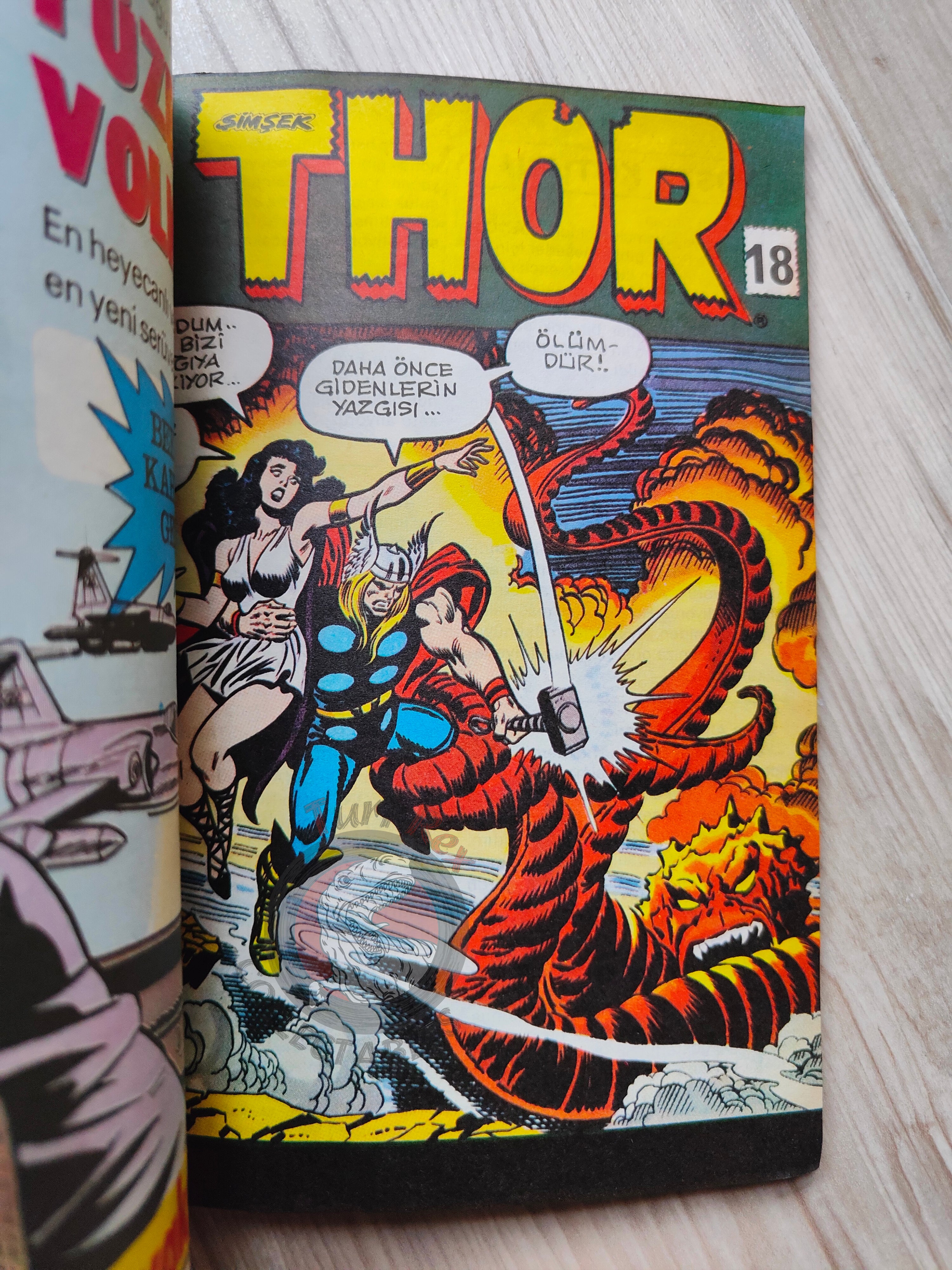 Thor #6 1986 Turkish Comic Turkey The Mighty Thor #201–204 cover #203