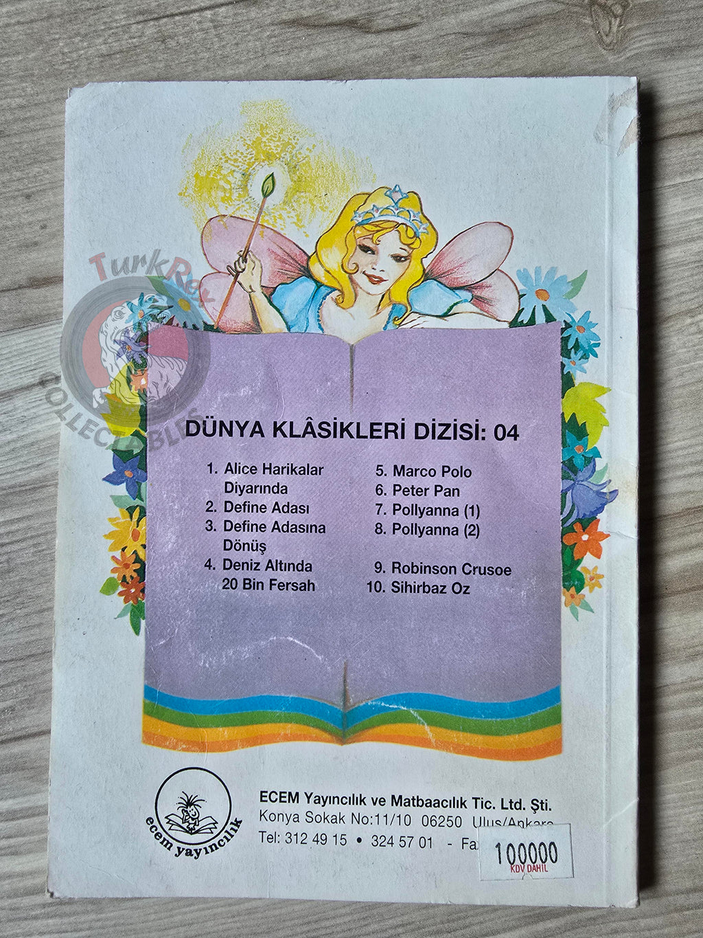 Lewis Carroll – Alice in Wonderland 1996 Turkish Book Turkey Illustrated