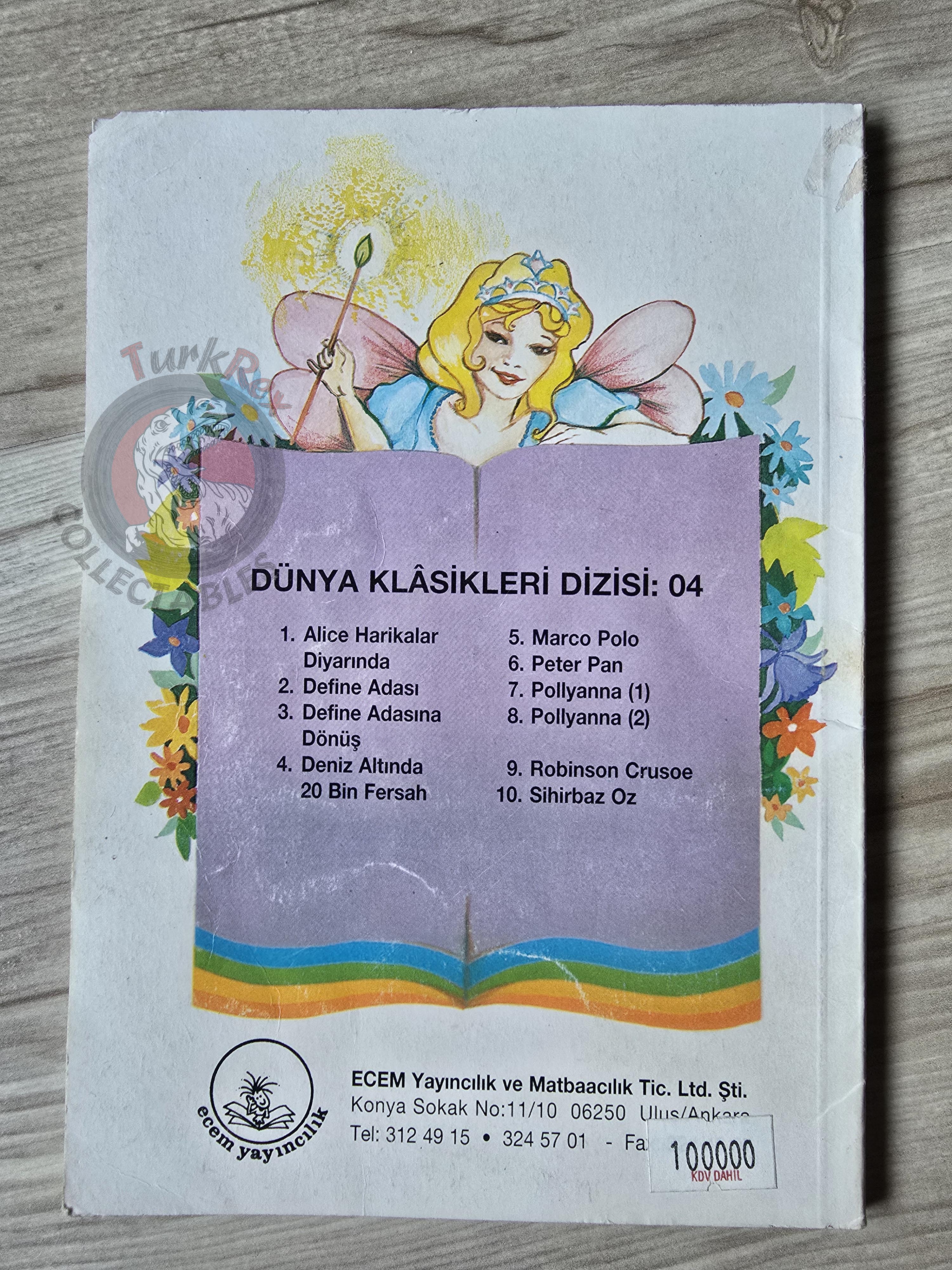 Lewis Carroll – Alice in Wonderland 1996 Turkish Book Turkey Illustrated