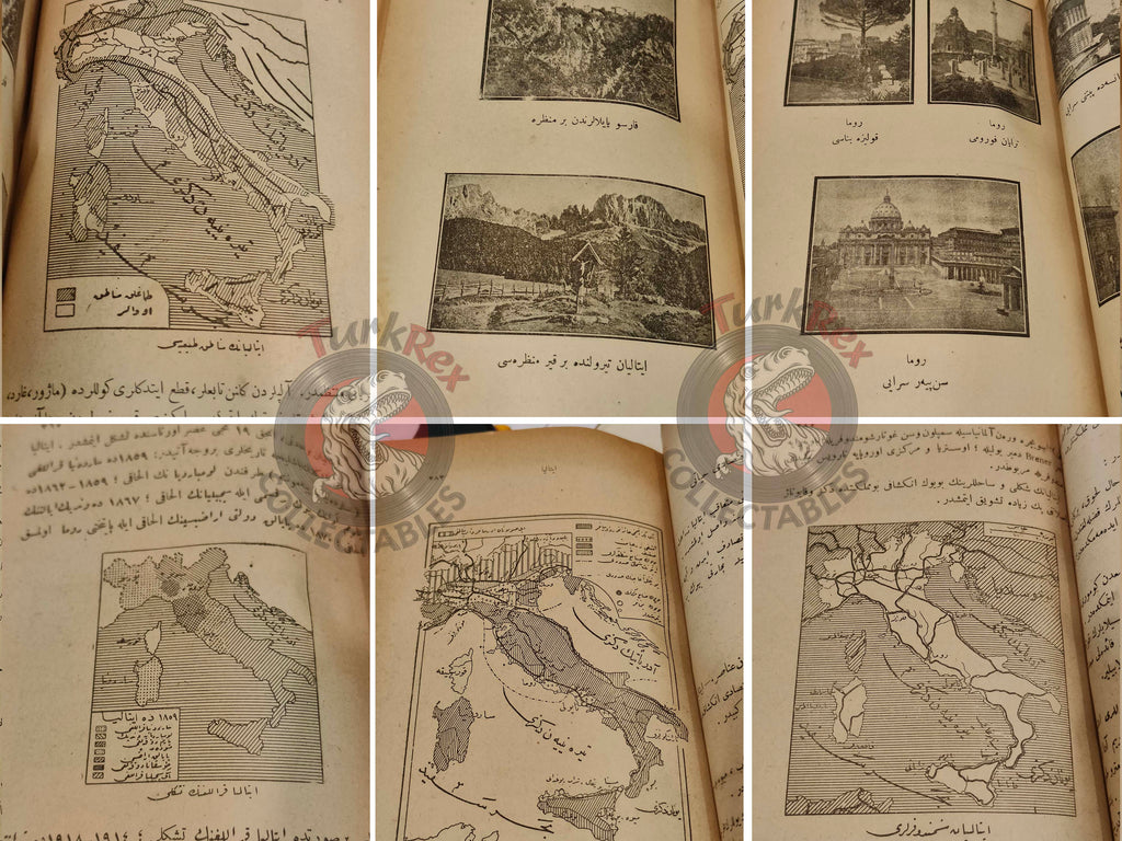 Geography of the Great Powers Ottoman Book 1922 Empire Education with many Maps