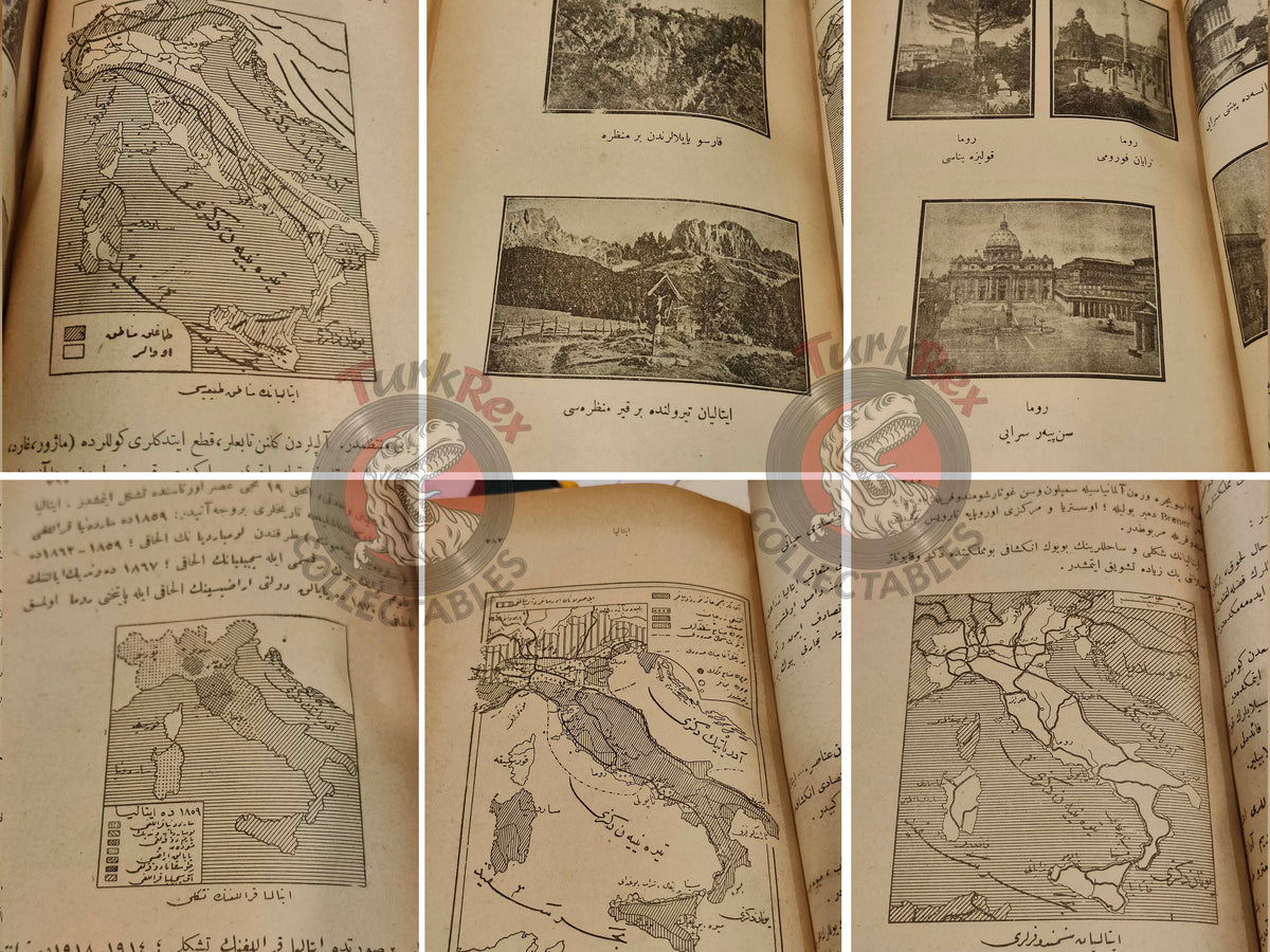 Geography of the Great Powers Ottoman Book 1922 Empire Education with many Maps