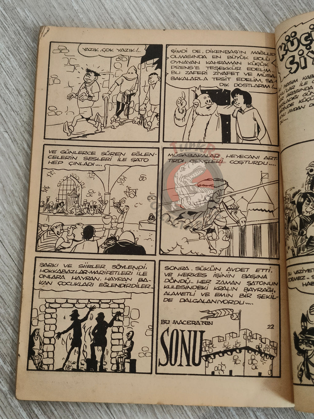 Johan et Pirlouit #16–18 1966 Turkish Comic Turkey Le Châtiment de Basenhau #1