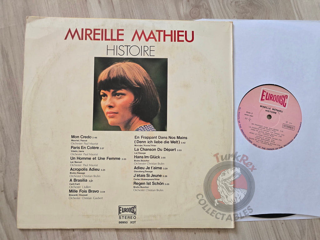 Mireille Mathieu – Histoire Turkish Pressing Vinyl Turkey Edition
