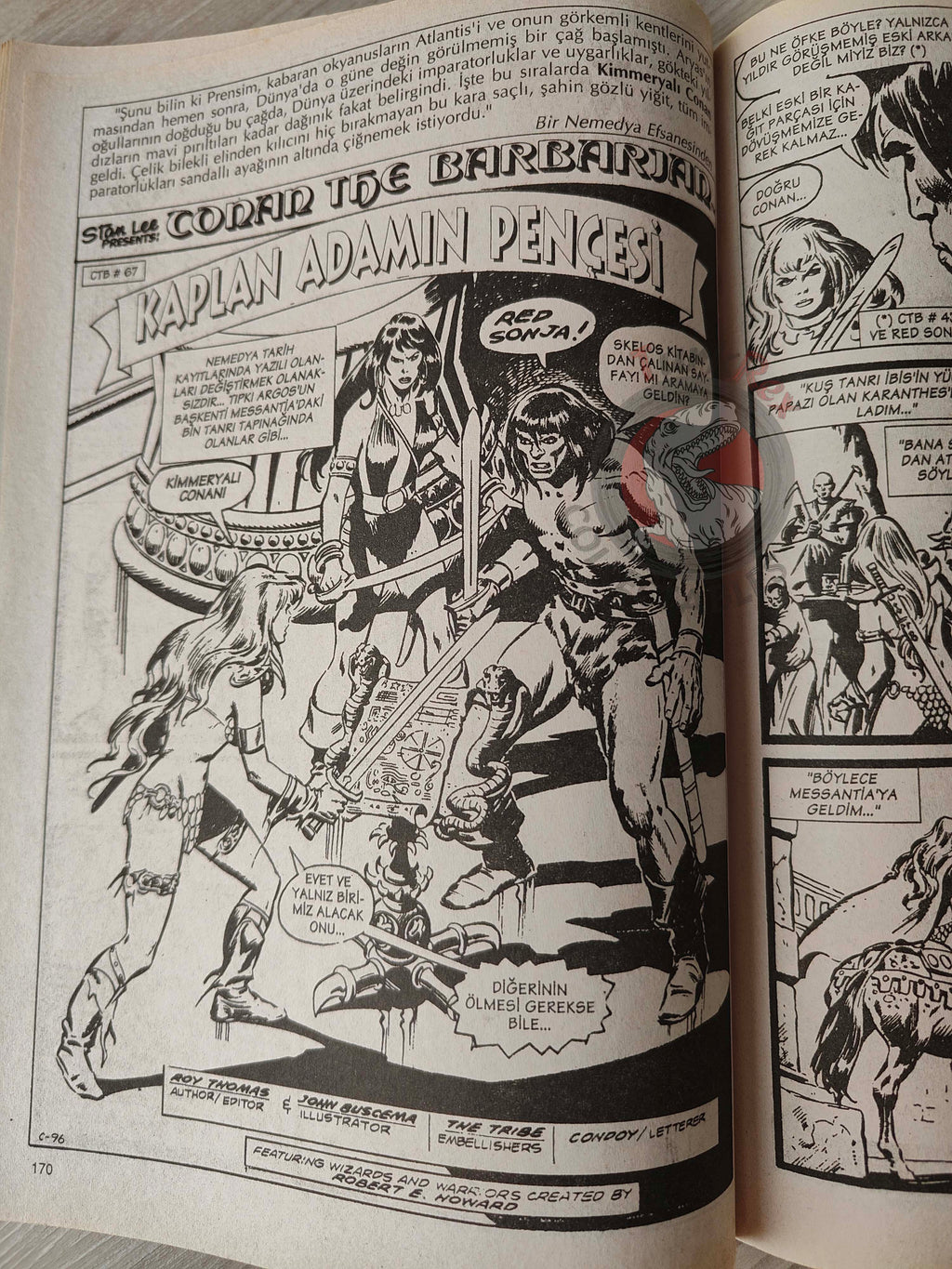Conan The Barbarian #3 2001 Turkish Comic Turkey #65 #66 #67 #68