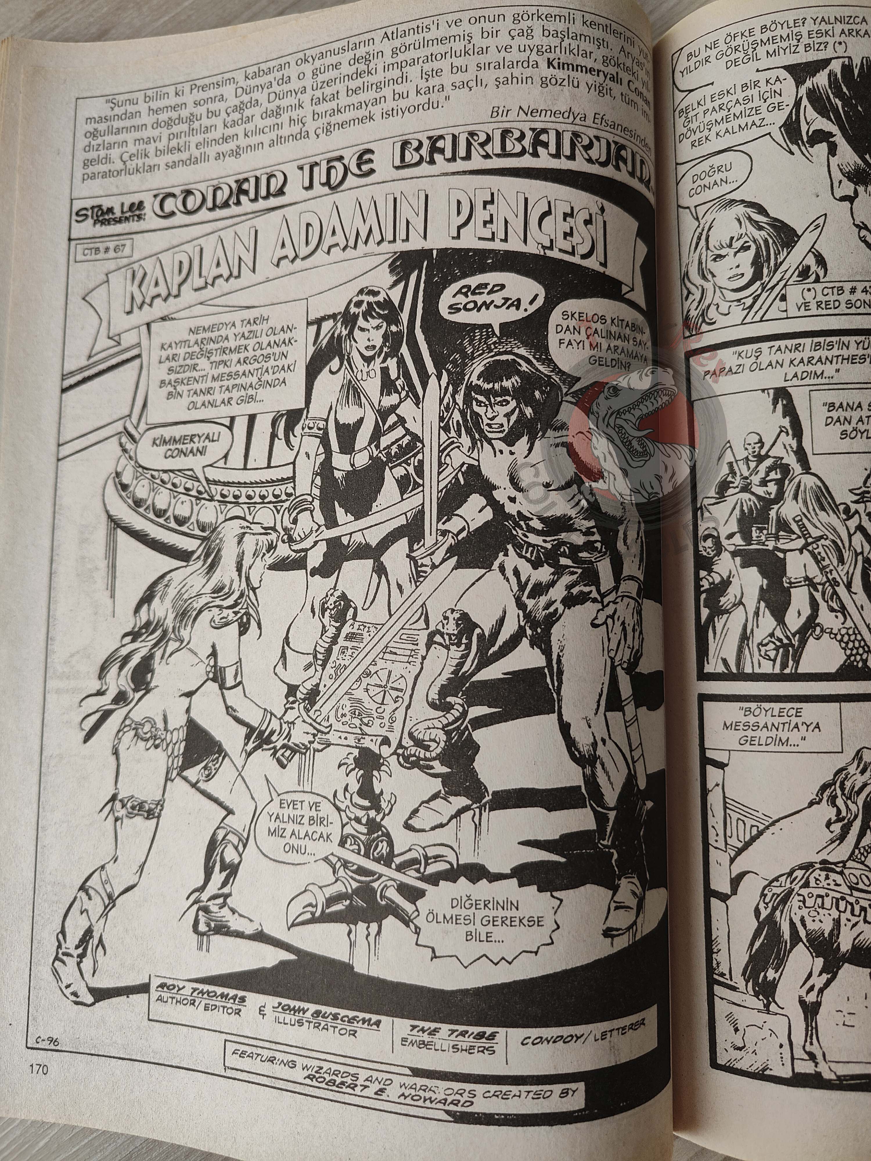 Conan The Barbarian #3 2001 Turkish Comic Turkey #65 #66 #67 #68