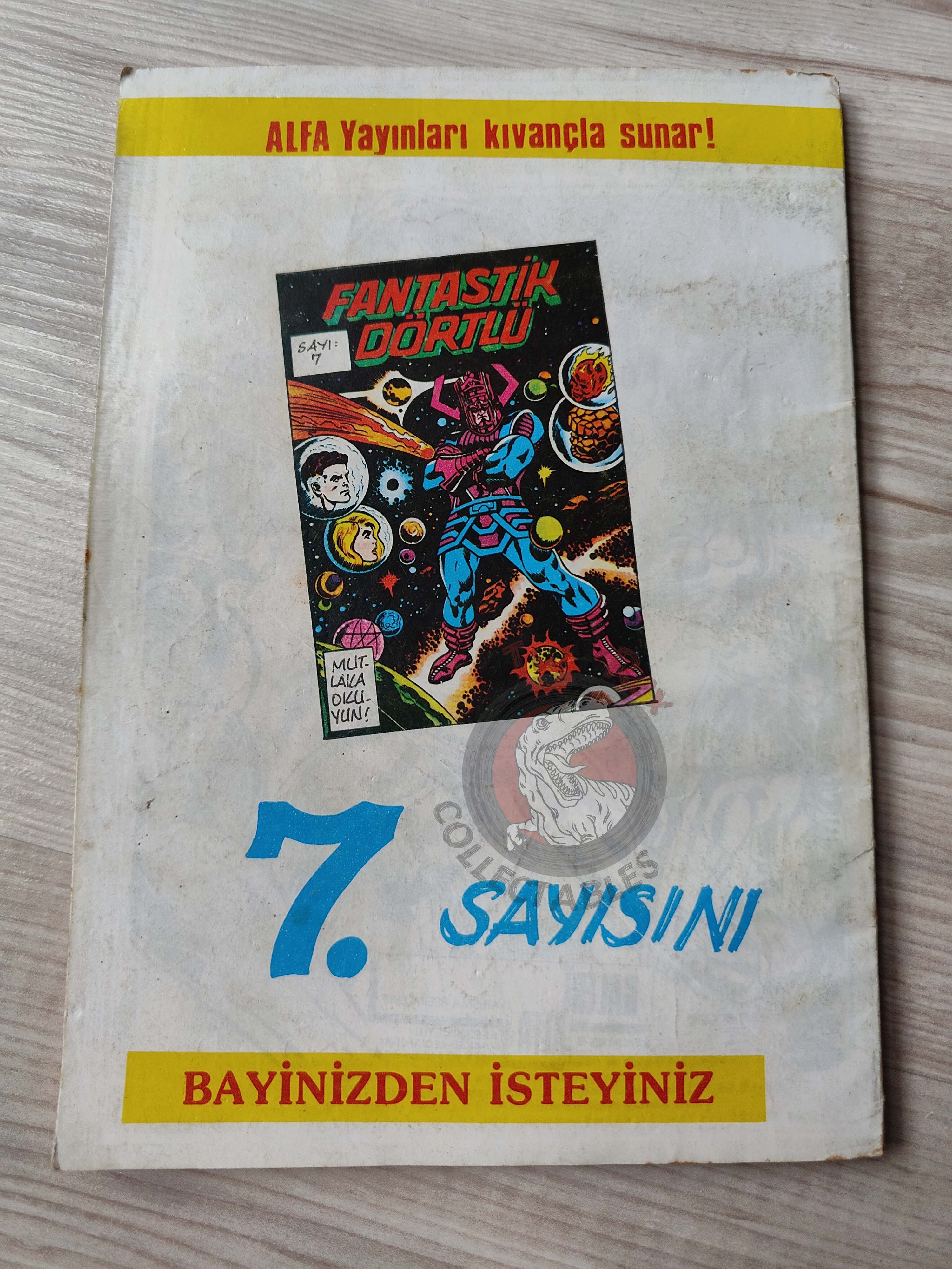 Captain America – Issue #7 1988 Turkish Comic Turkey #179 #180 #181 #182