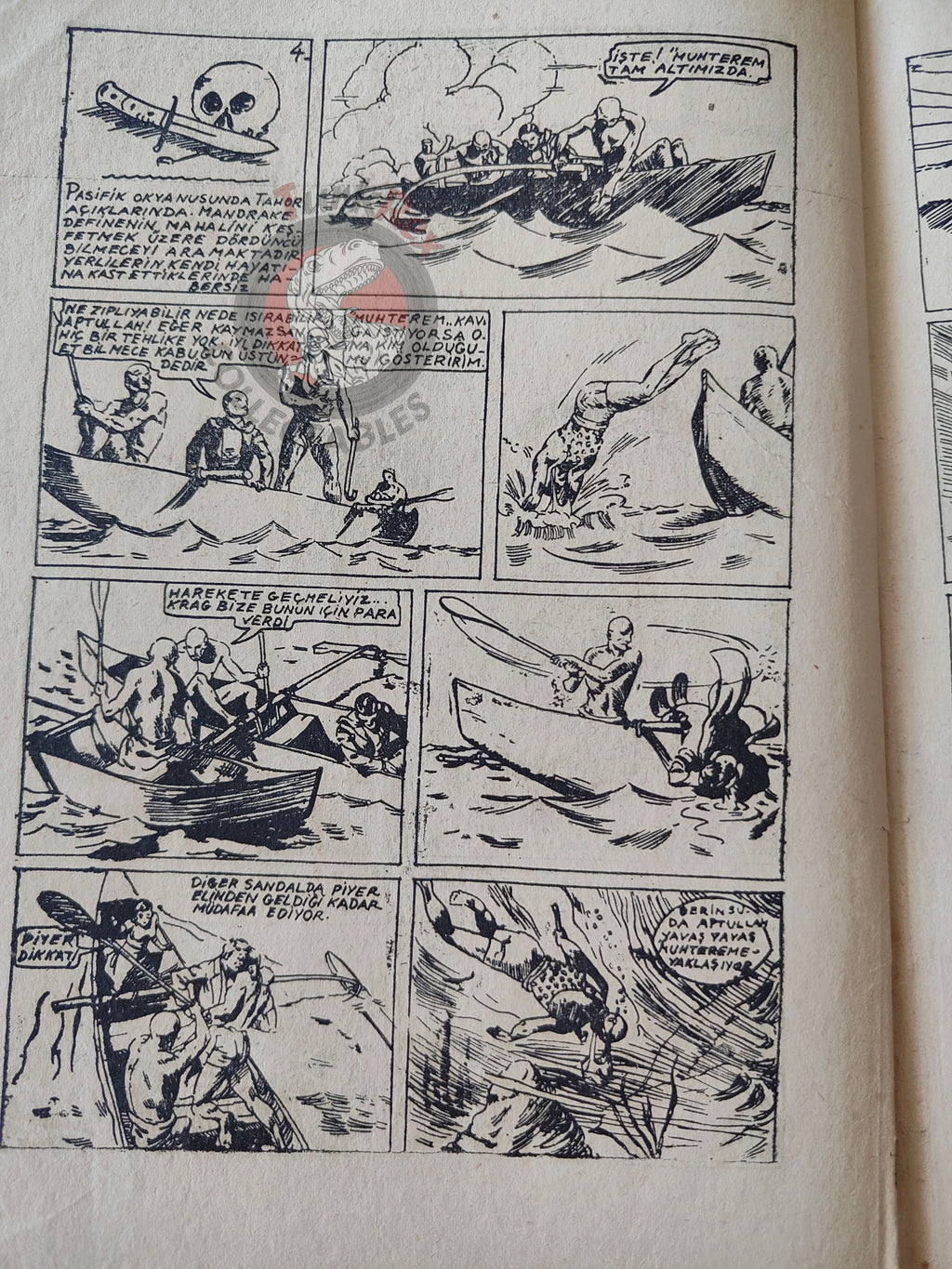 Mandrake the Magician 1950 The Treasure Hunt Turkish Comic Turkey