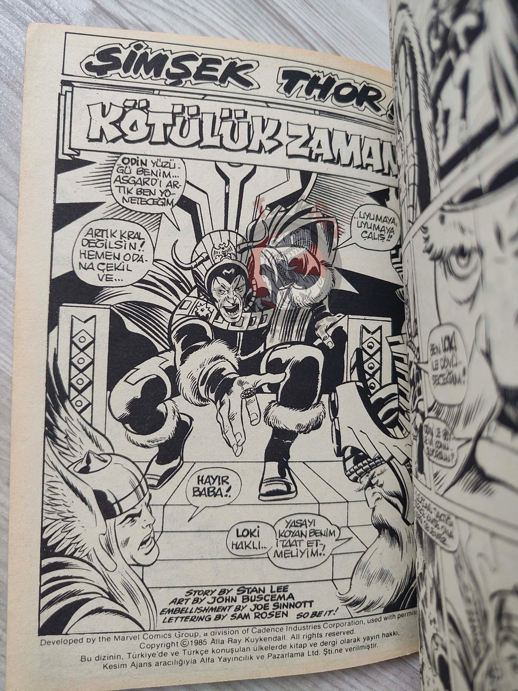 Thor #3 1985 Turkish Comic Turkey The Mighty Thor #188–192