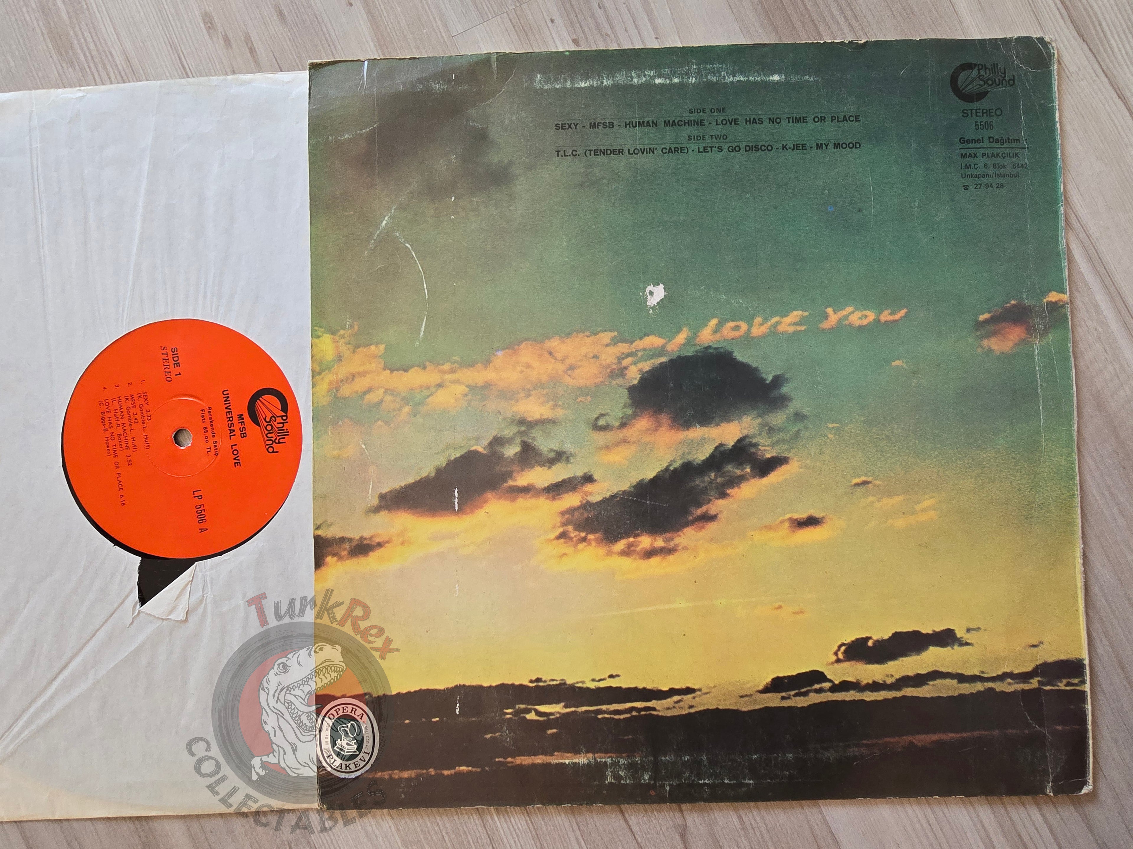 MFSB – Universal Love Turkish Pressing Vinyl Turkey Edition