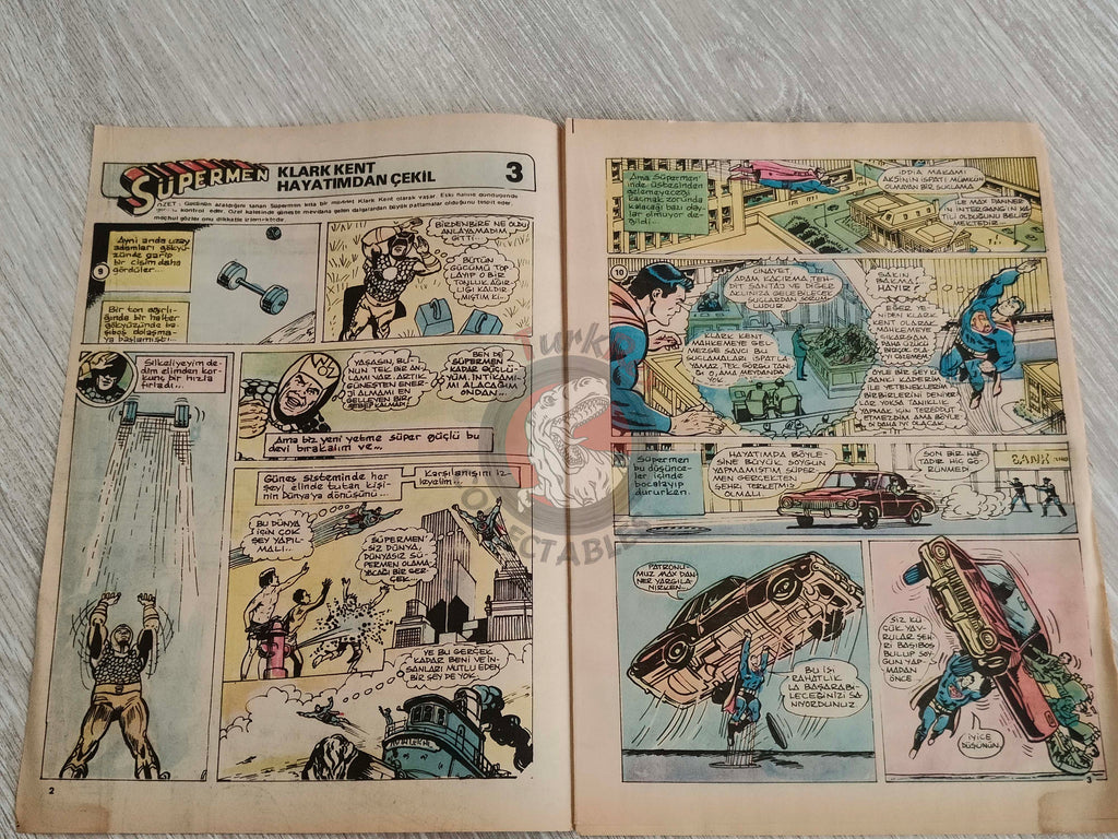 Tercüman Çocuk #43 1982 Turkish Comic Turkey Superman Star Wars #29 The Flintstones Tounga Cubitus