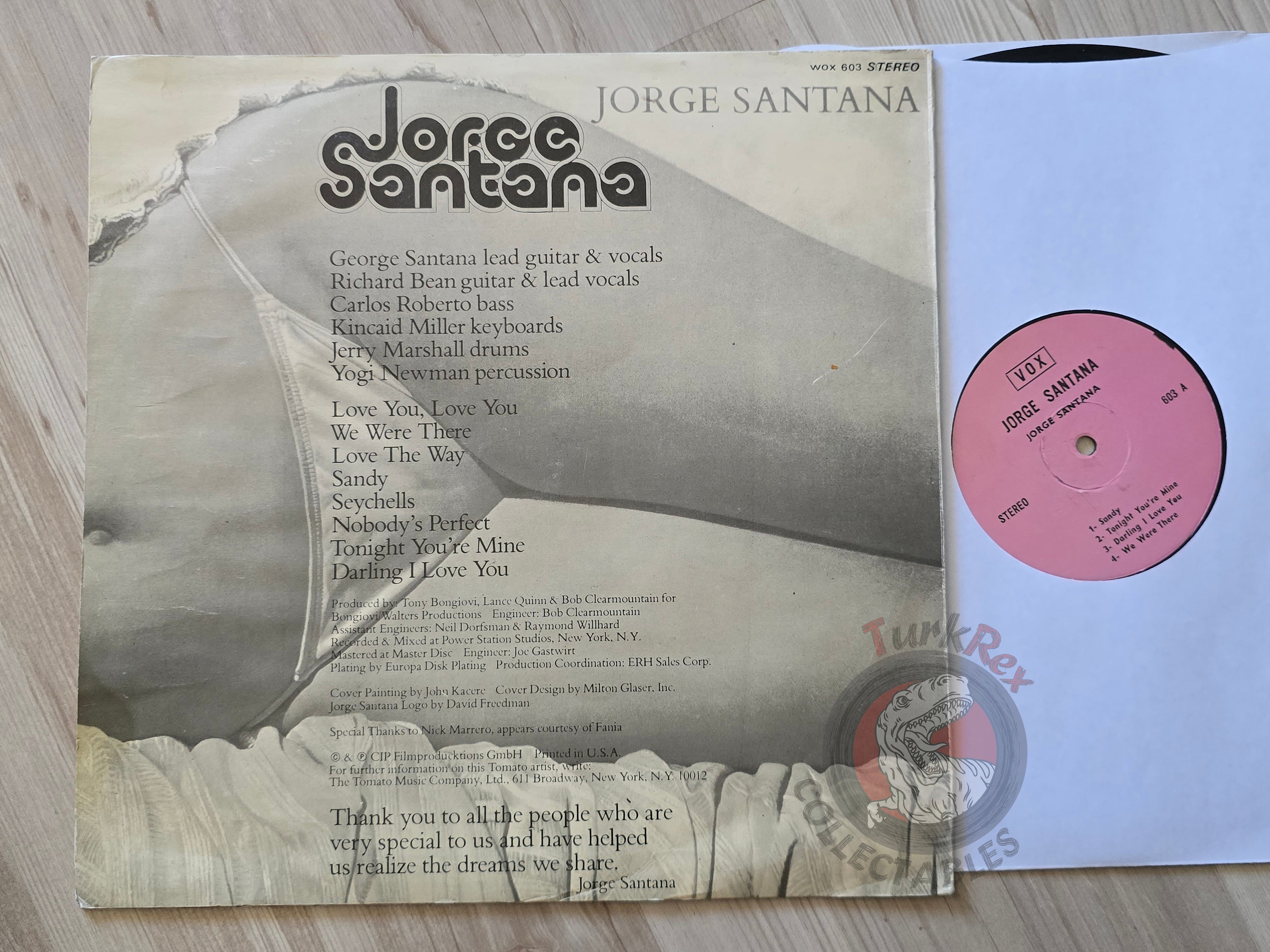 Jorge Santana – Jorge Santana Turkish Pressing Vinyl Turkey Edition