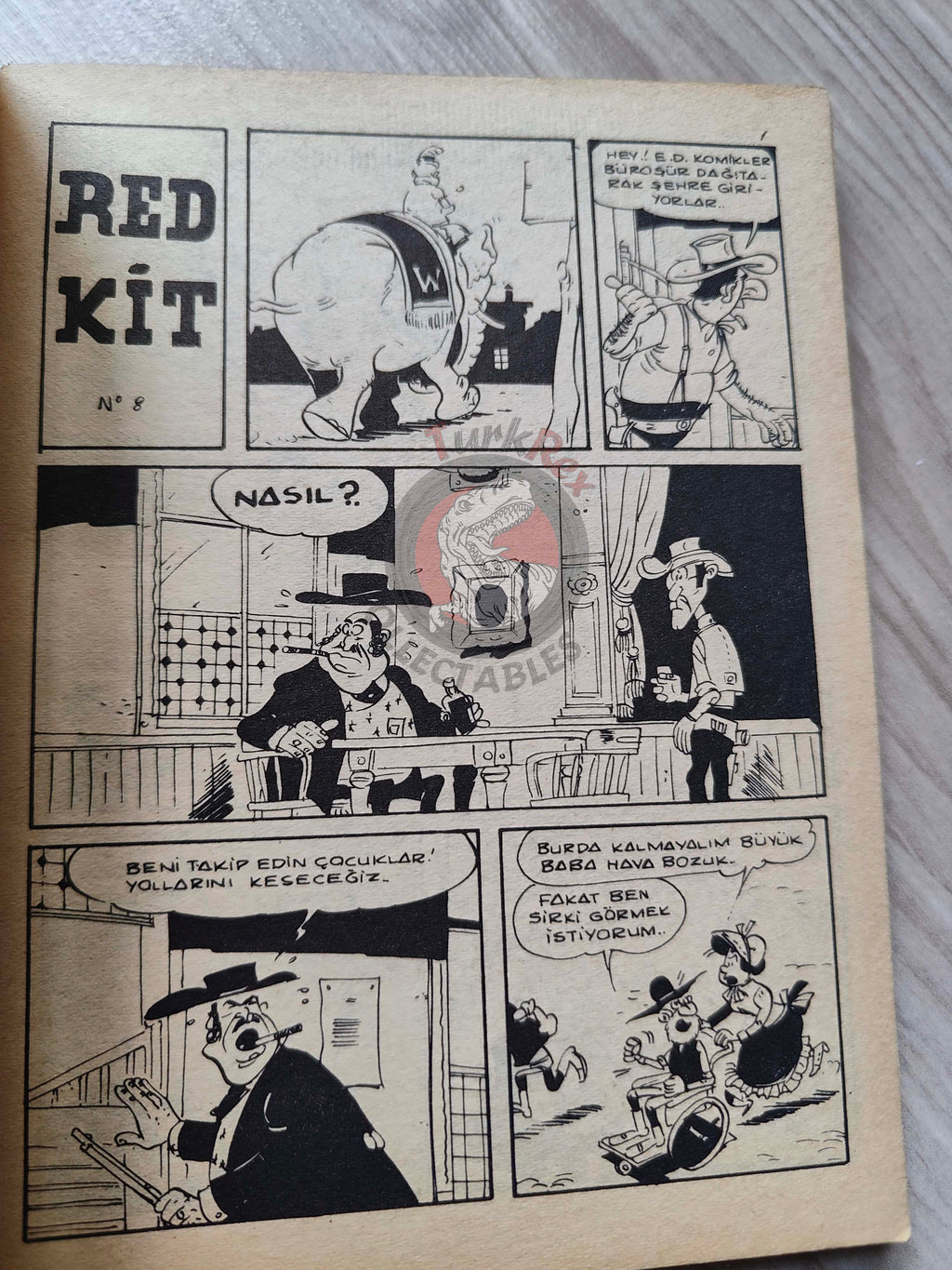 Lucky Luke #3 Western Circus 1972 Turkish Comic Turkey Tif Et Tondu