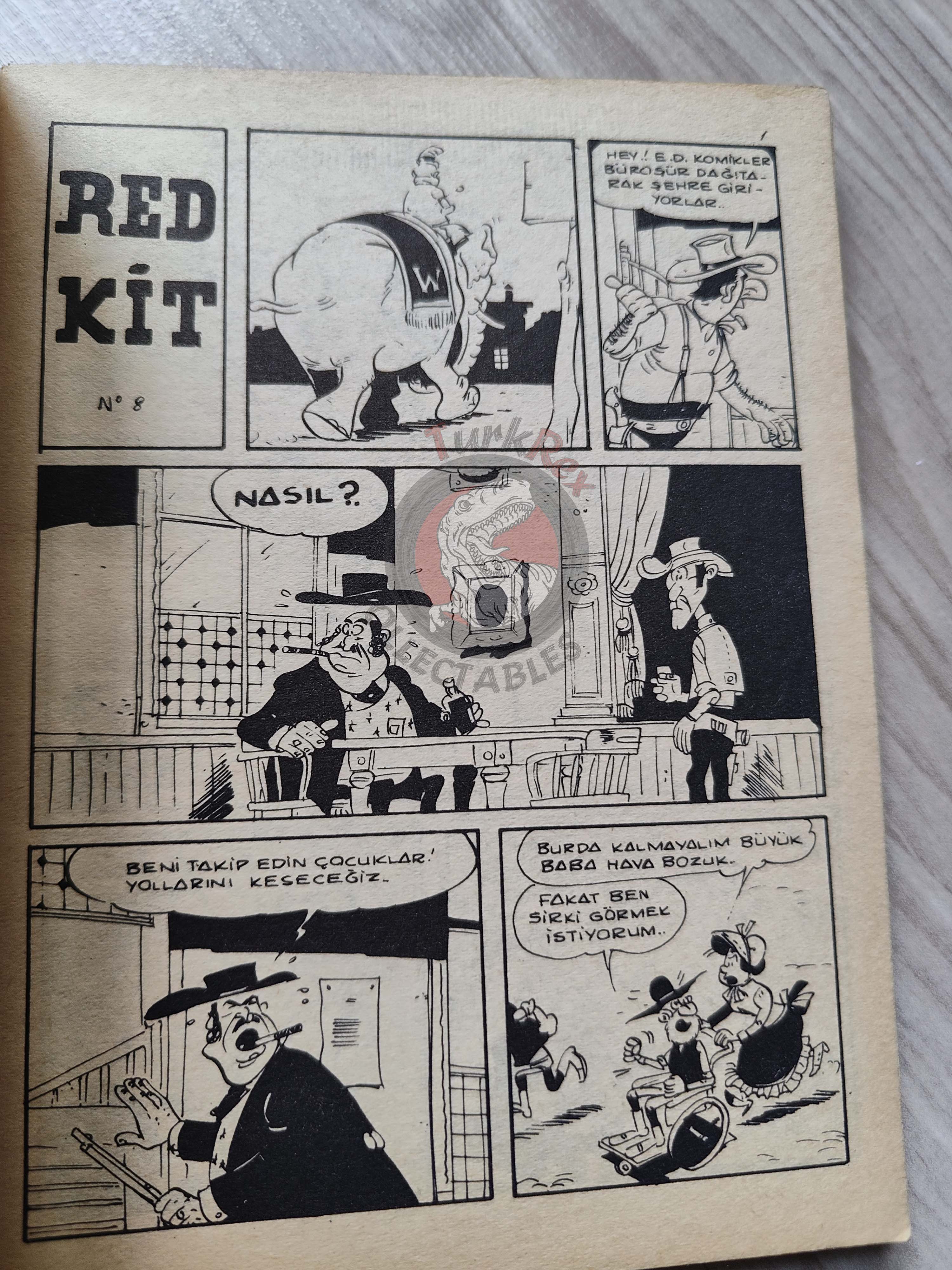 Lucky Luke #3 Western Circus 1972 Turkish Comic Turkey Tif Et Tondu