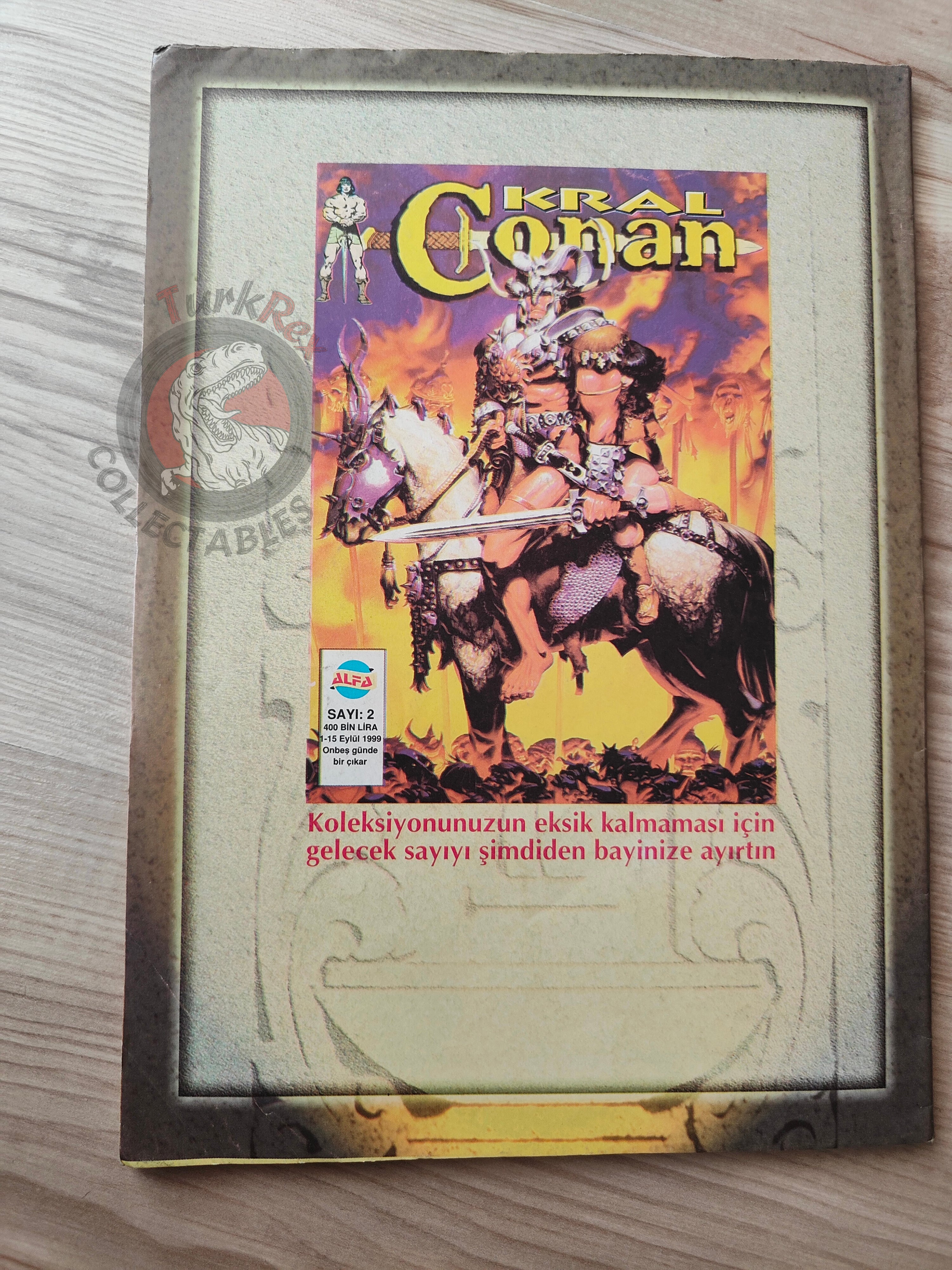 Kral Conan #1 The Savage Sword of #26 #27 Turkish Comic Turkey