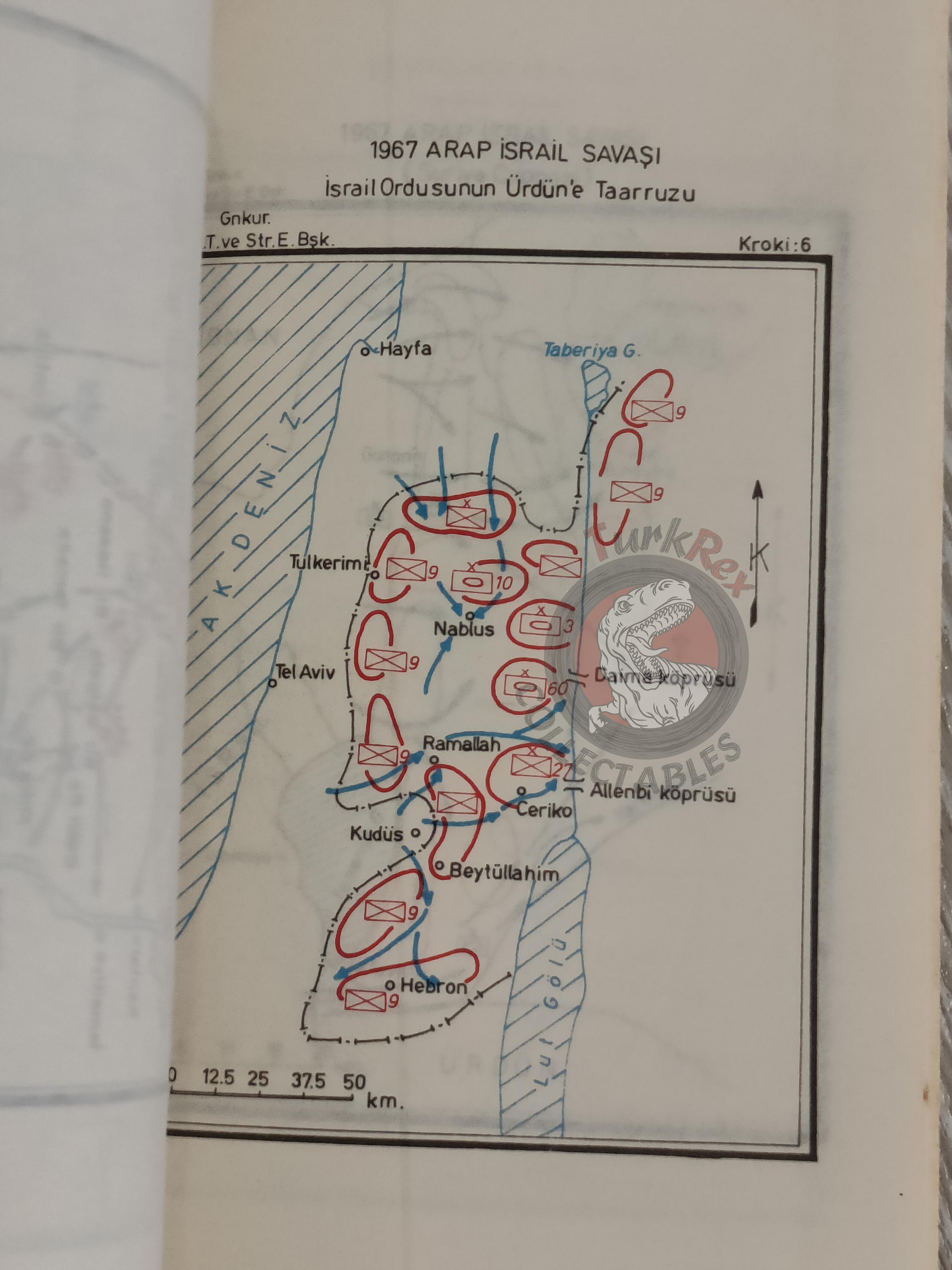 Arab Israeli Conflict Wars 1979 Turkish Book Turkey with Maps Military Israel Middle East