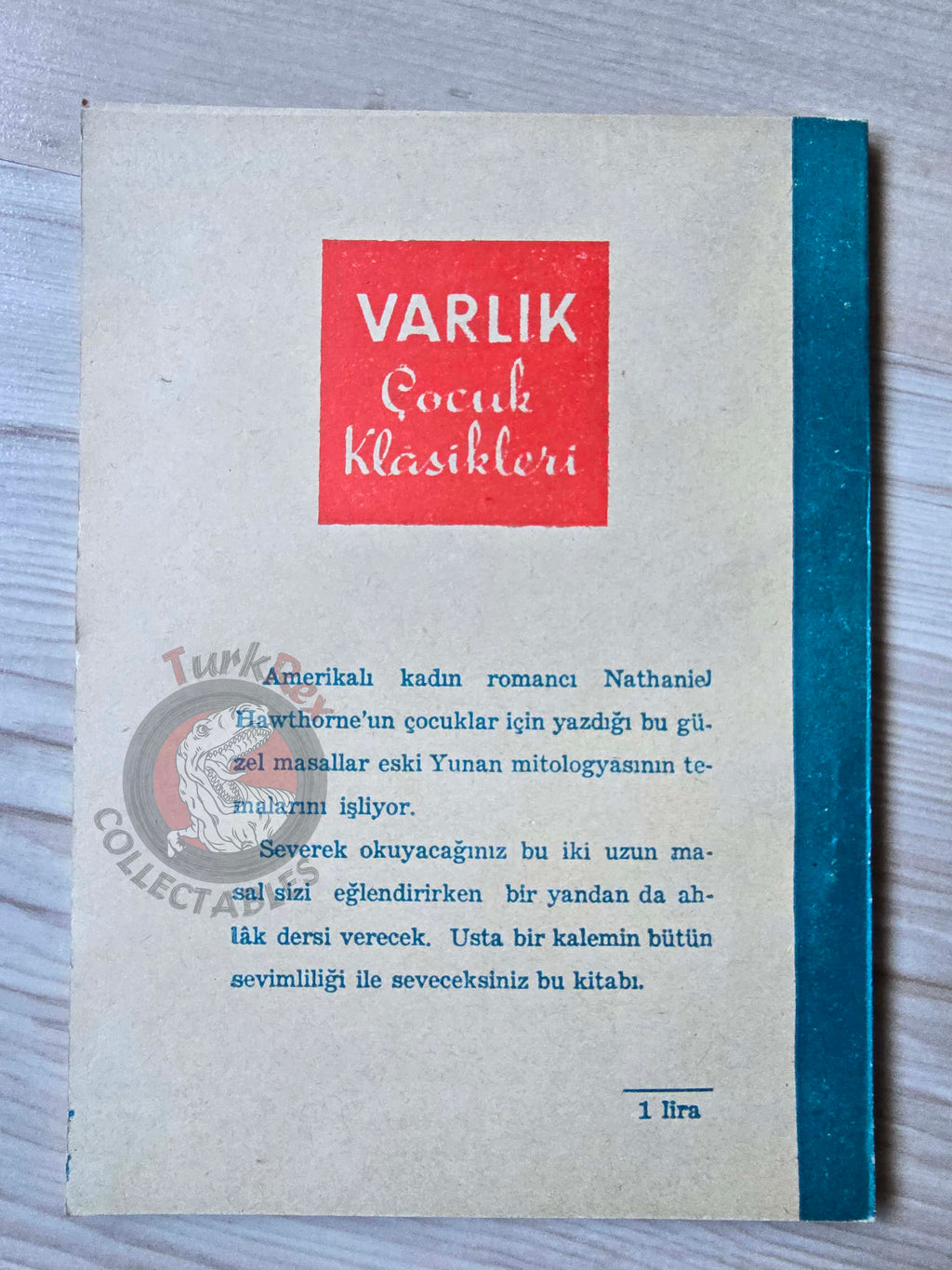Nathaniel Hawthorne – A Wonderbook for Girls and Boys 1964 Turkish Book Turkey Illustrated