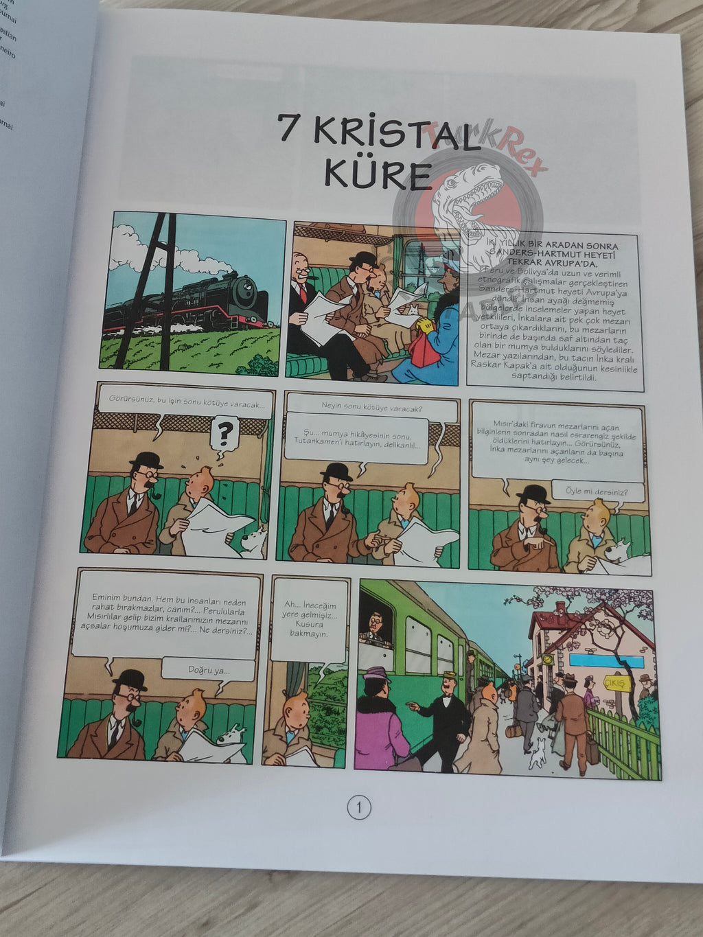 Tintin – The Seven Crystal Balls 1998 Turkish Edition Comic Turkey 2nd YKY