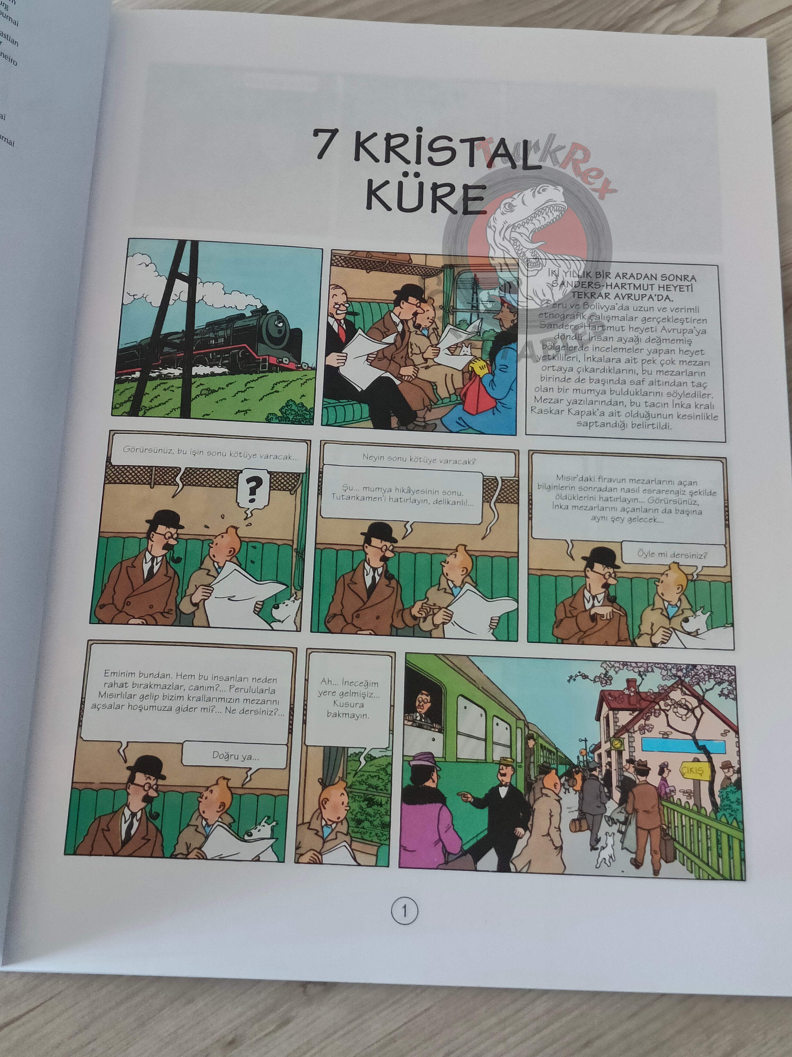 Tintin – The Seven Crystal Balls 1998 Turkish Edition Comic Turkey 2nd YKY