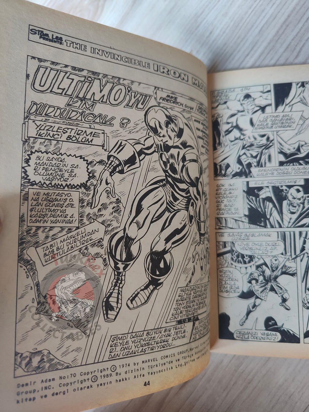Iron Man #1 Demir Adam 1989 Turkish Comic Turkey #68 #69 #70 #71